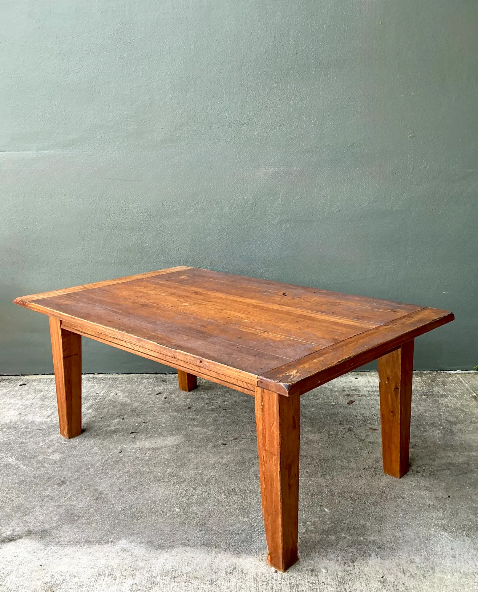 Vintage Solid Wood Farmhouse Table — additional photo 2