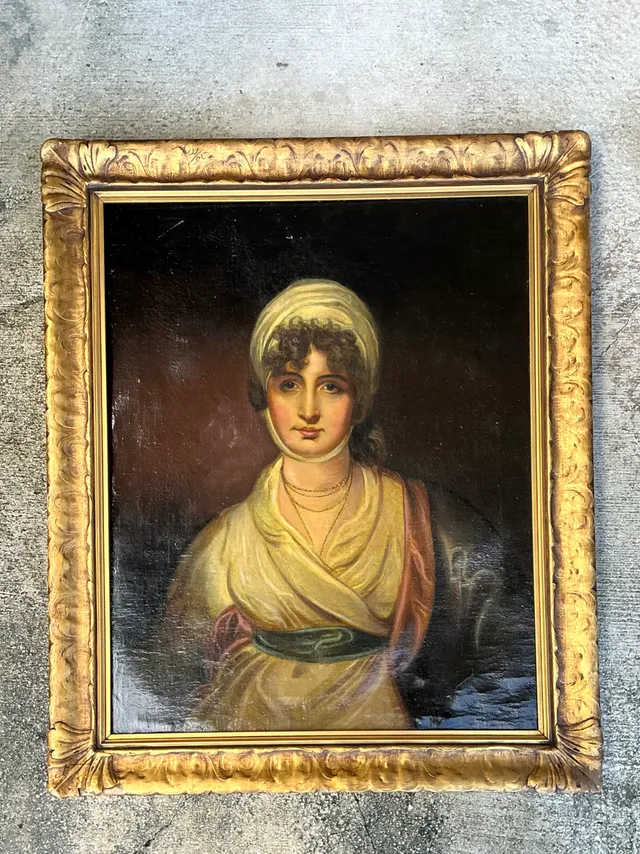 19th Century Framed Oil Portrait Painting — additional photo 6