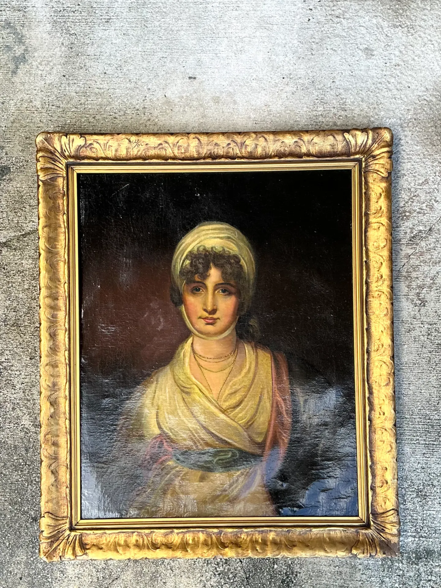 19th Century Framed Oil Portrait Painting — additional photo 5