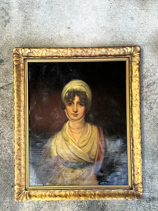 19th Century Framed Oil Portrait Painting — additional photo 5