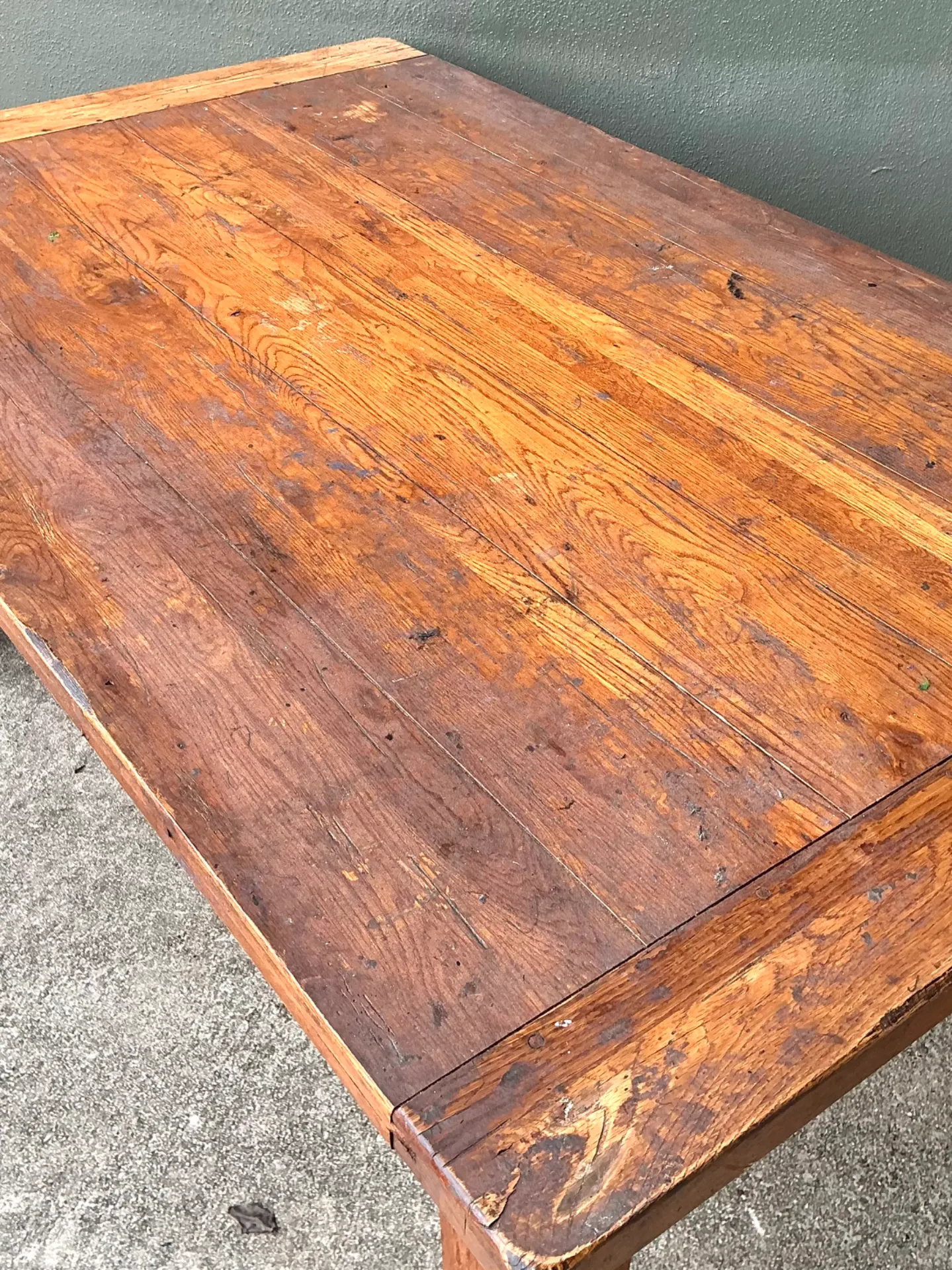 Vintage Solid Wood Farmhouse Table — additional photo 1