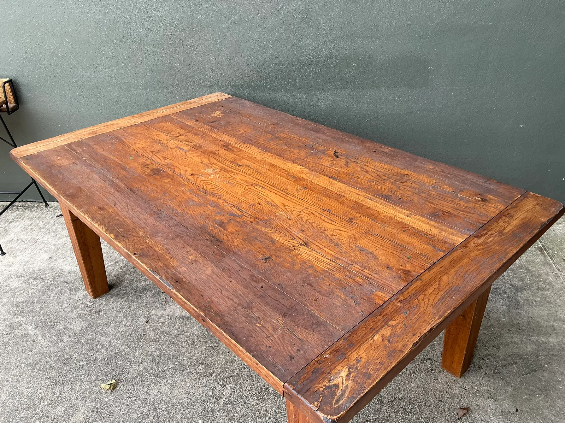 Vintage Solid Wood Farmhouse Table — additional photo 4