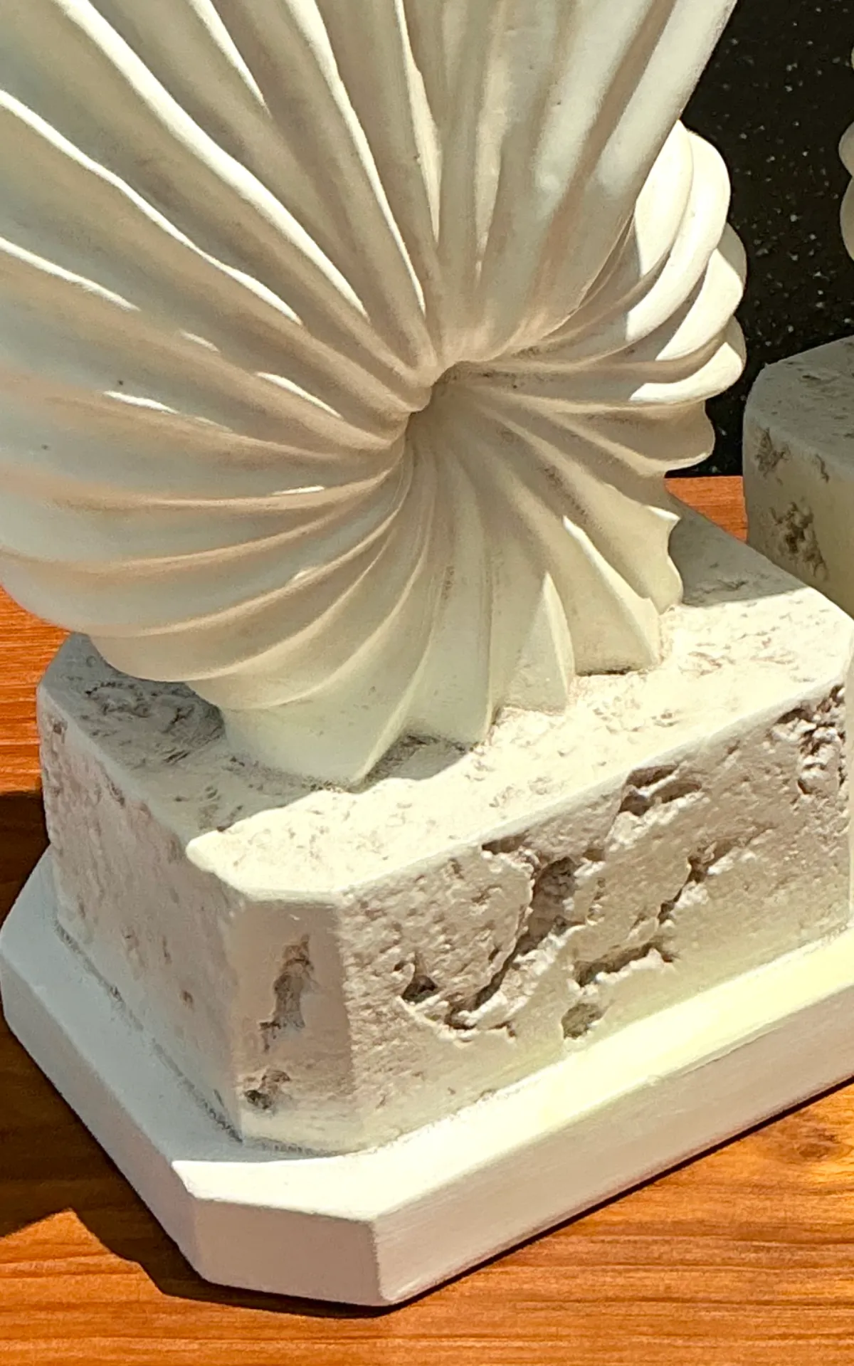 Vintage Plaster Shell Form Table Lamps - Pair — additional photo 1
