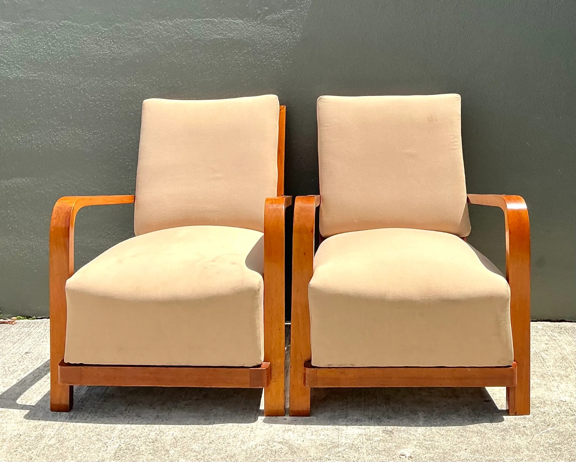 Vintage Art Deco Lounge Chairs - Pair — additional photo 1
