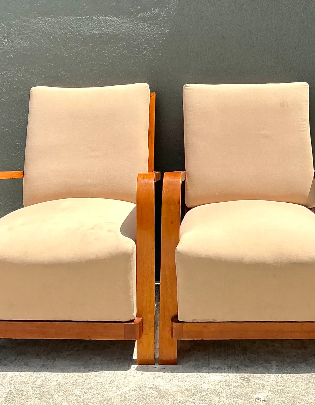 Vintage Art Deco Lounge Chairs - Pair — additional photo 1
