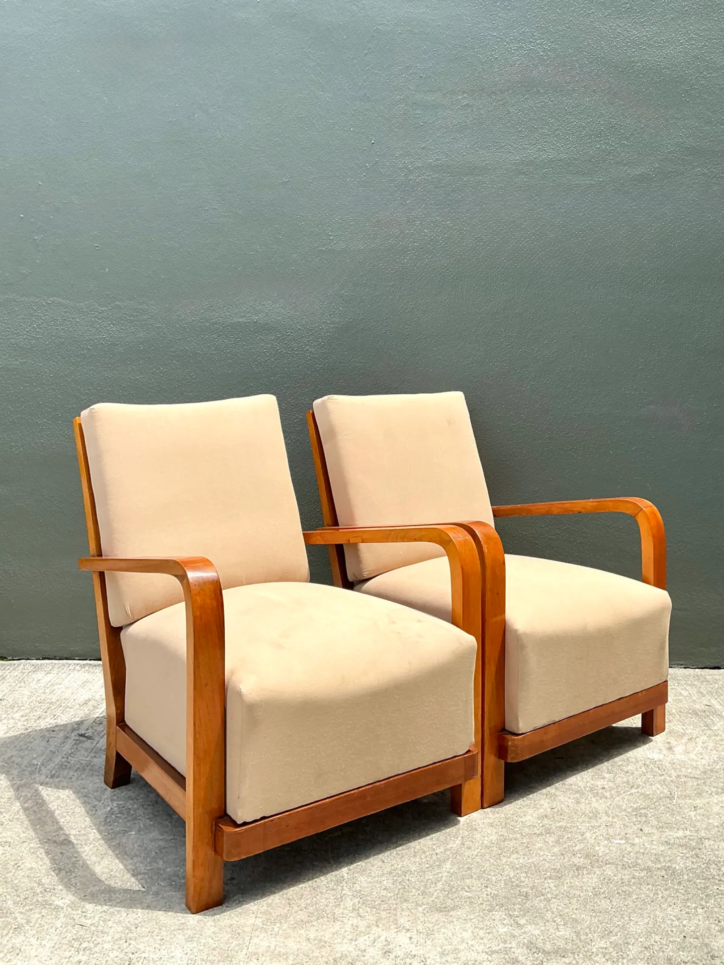 Vintage Art Deco Lounge Chairs - Pair — additional photo 6