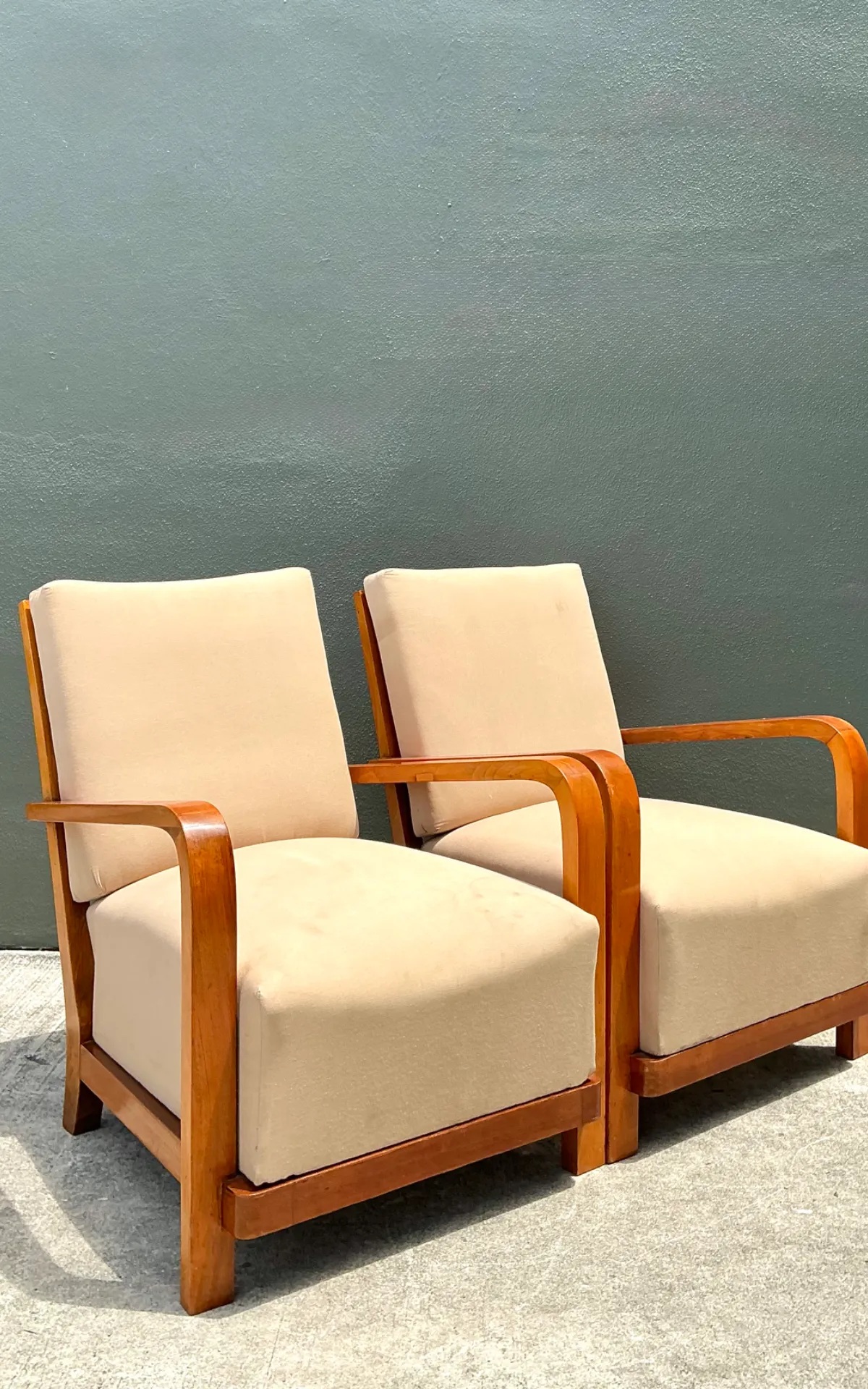 Vintage Art Deco Lounge Chairs - Pair — additional photo 6