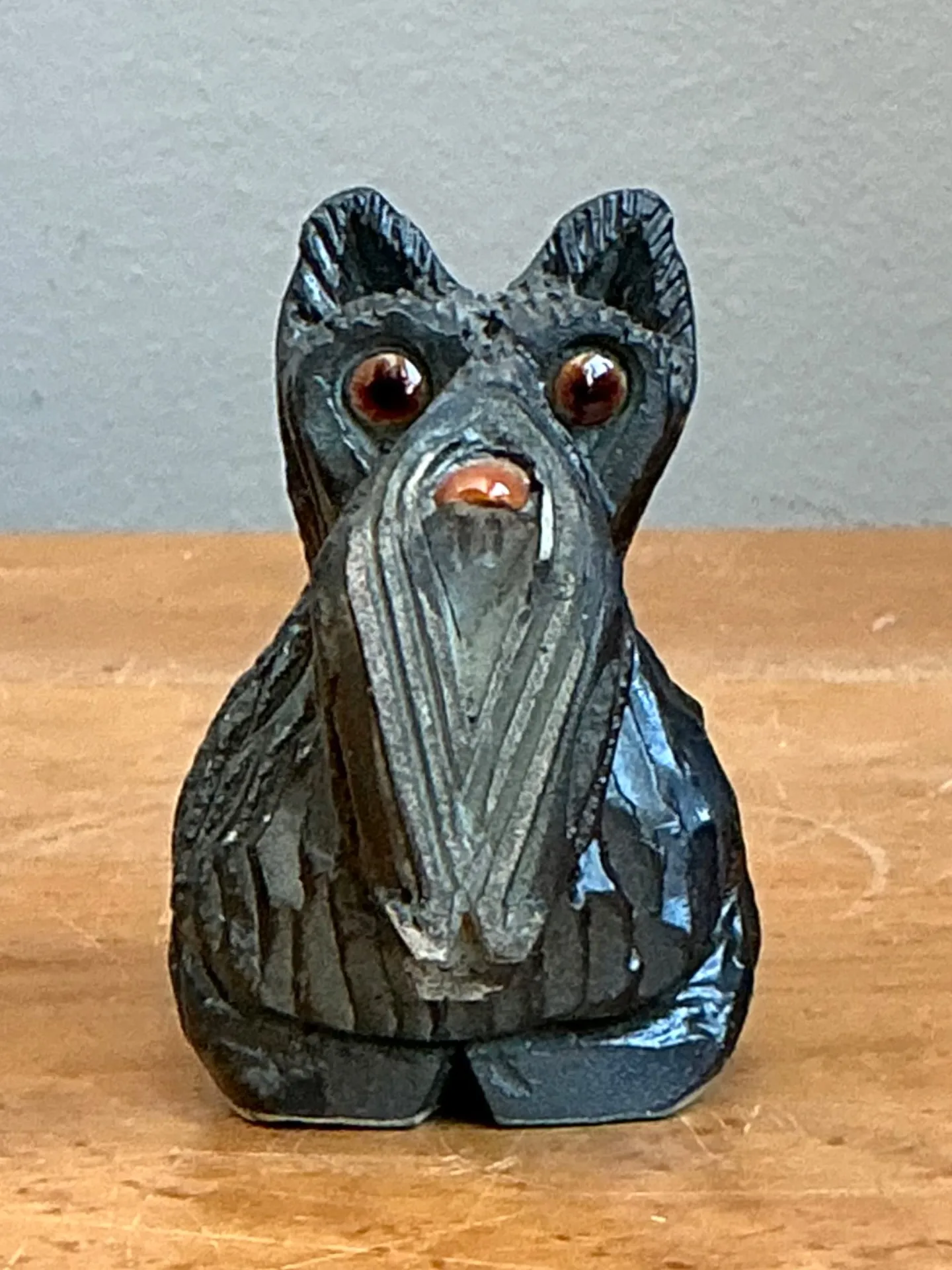 Vintage Wood Terrier Figurine — additional photo 8