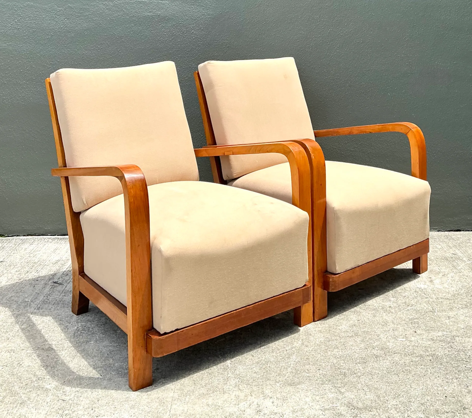 Vintage Art Deco Lounge Chairs - Pair — additional photo 8