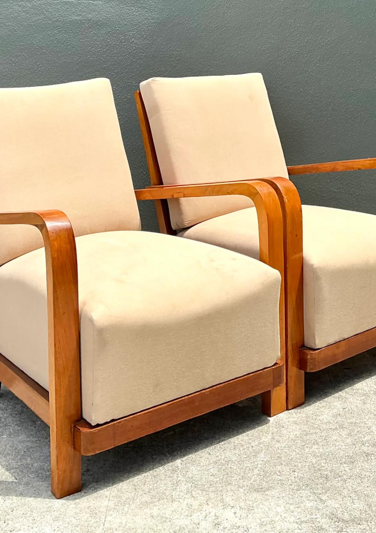 Vintage Art Deco Lounge Chairs - Pair — additional photo 8
