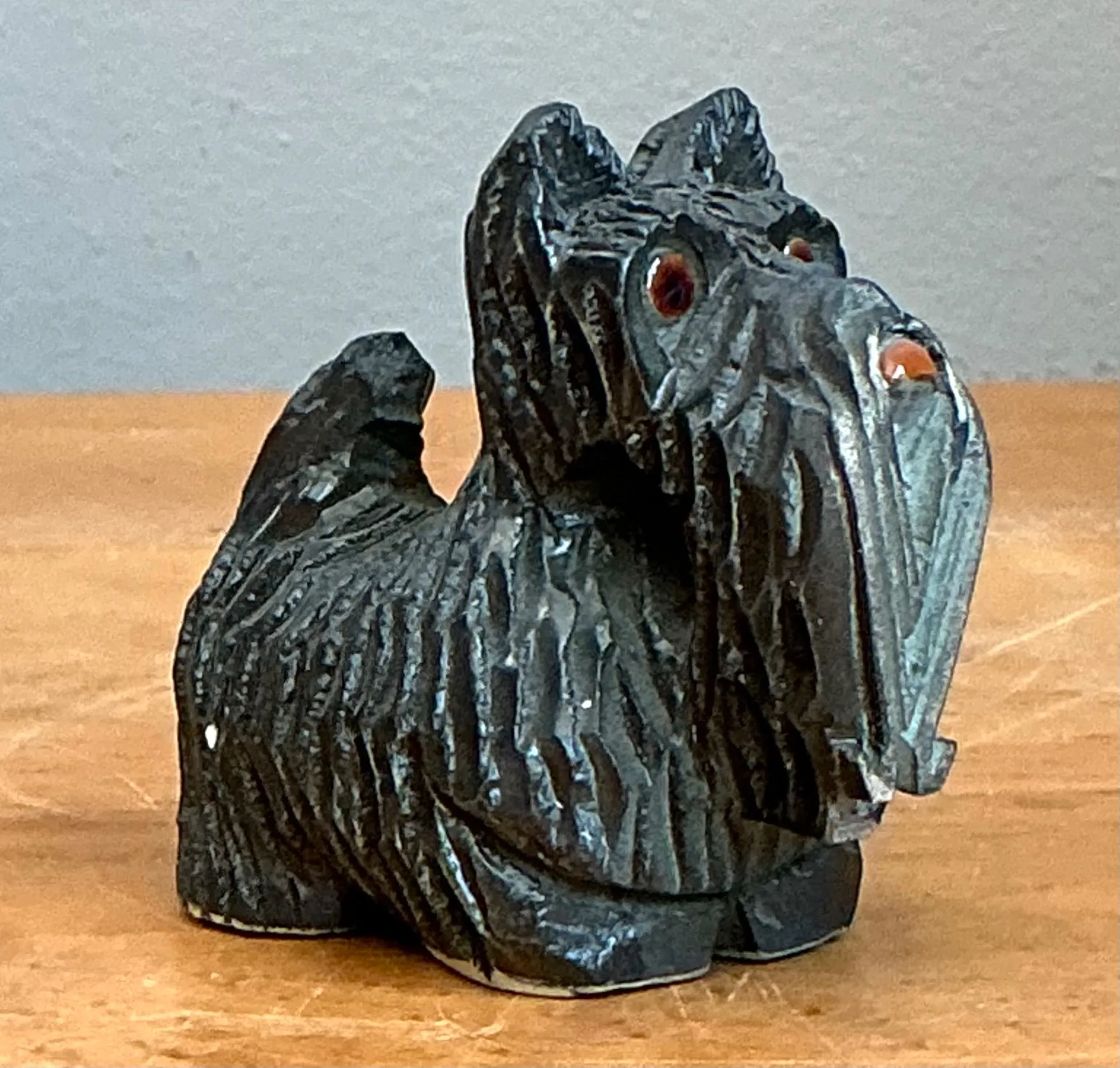 Vintage Wood Terrier Figurine — additional photo 5