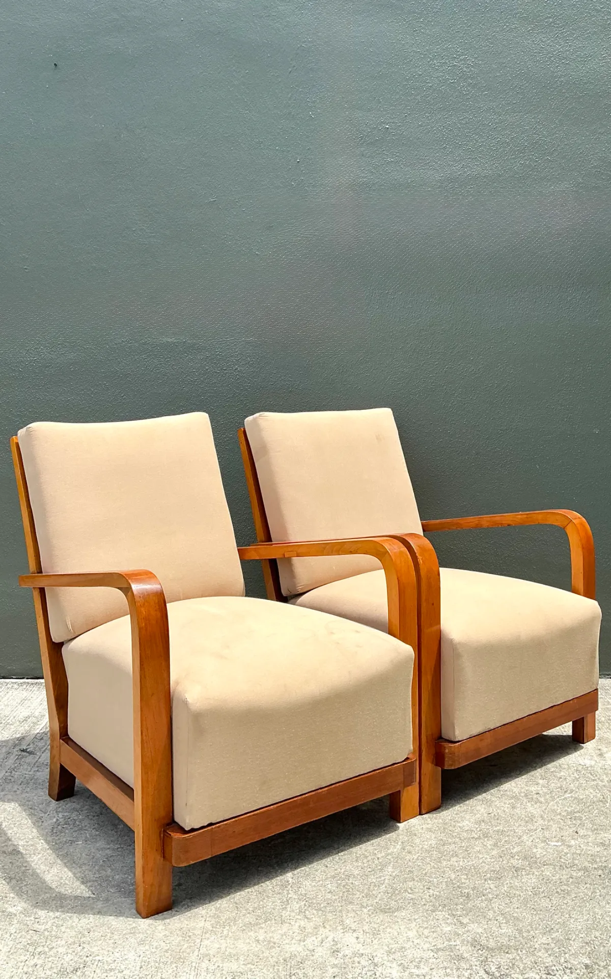 Vintage Art Deco Lounge Chairs - Pair — additional photo 2