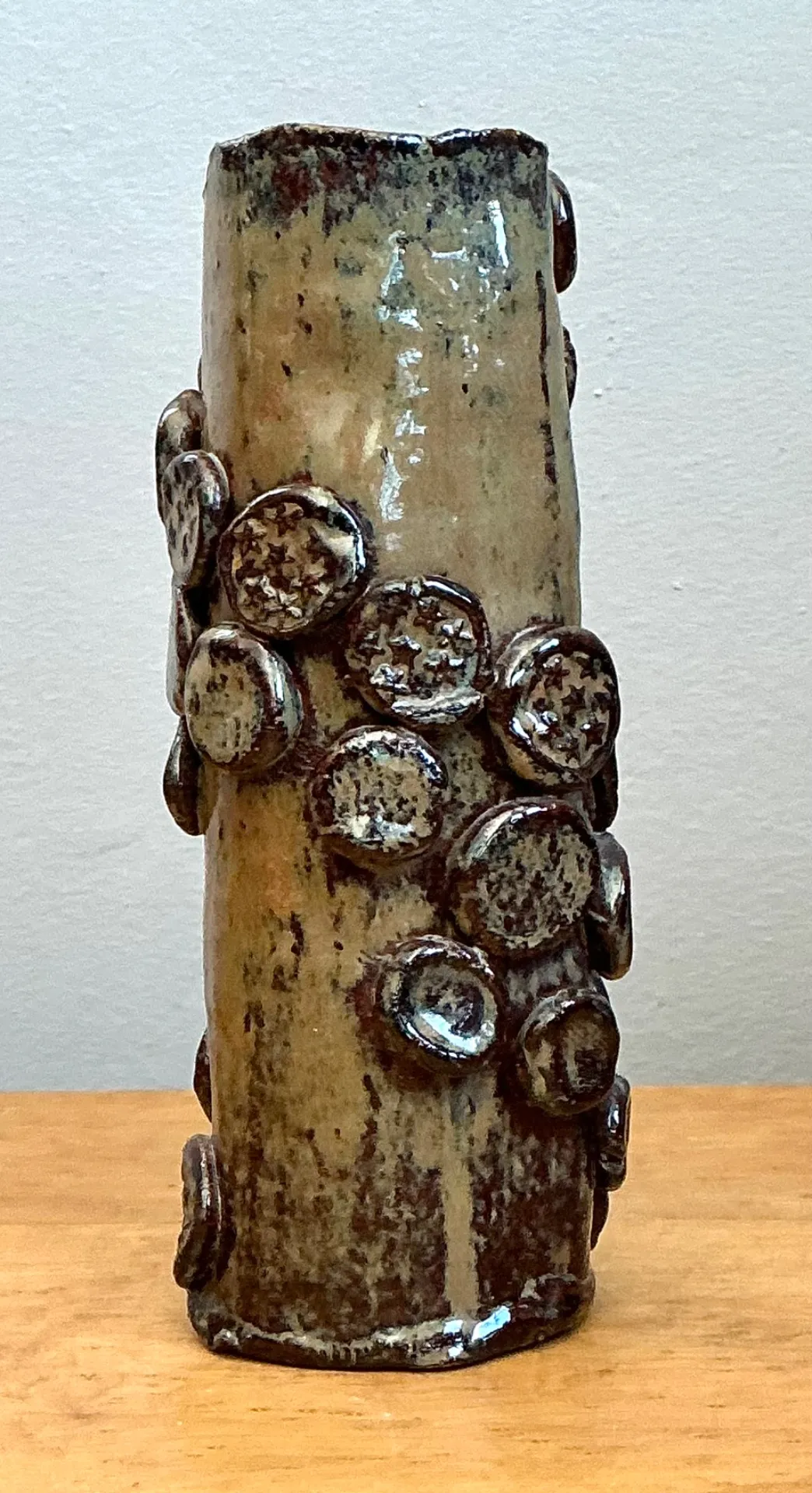 Vintage Original Studio Pottery Stars And Shells Vase — additional photo 8