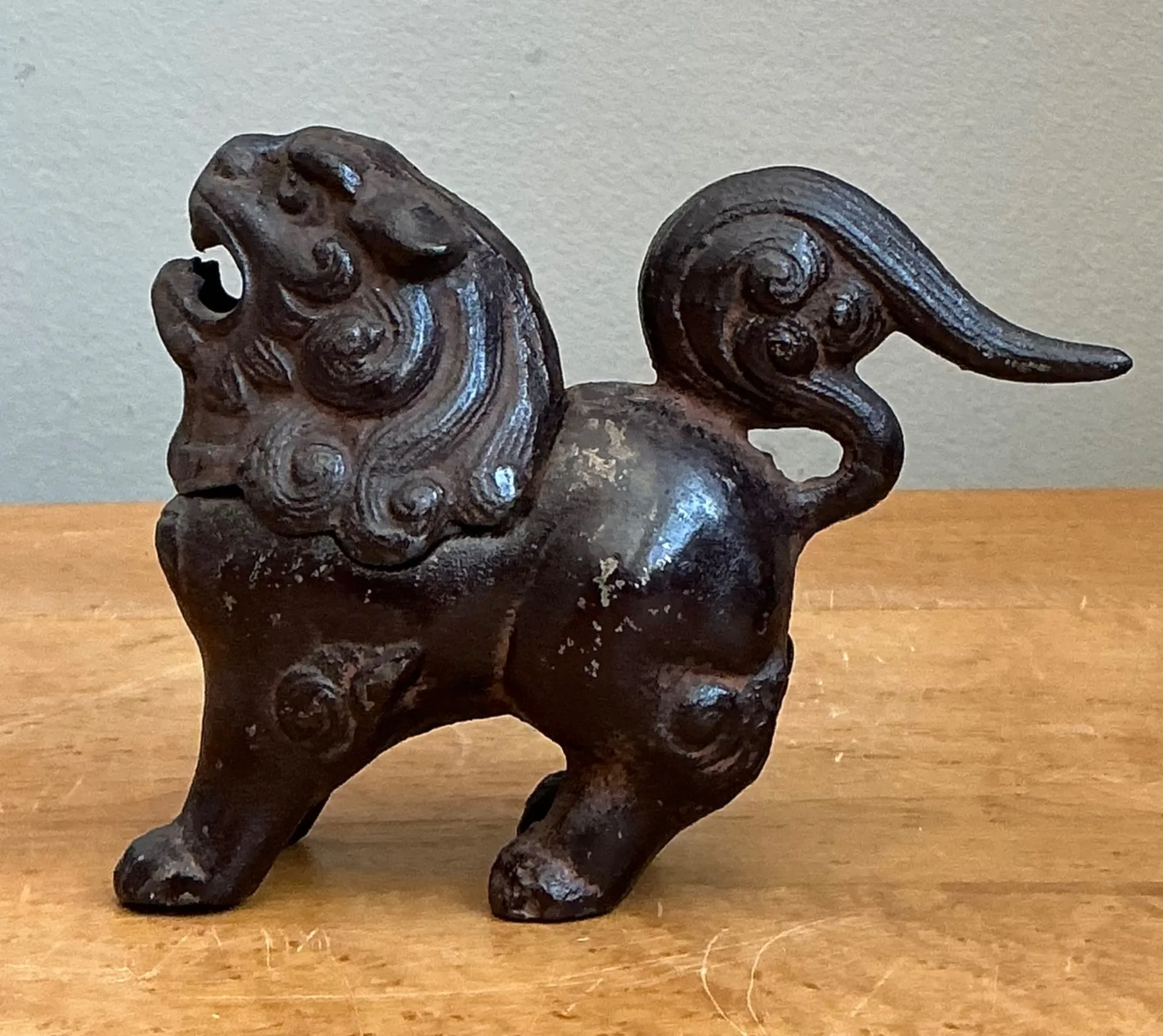 Vintage Metal Guardian Lion Incensario — additional photo 7