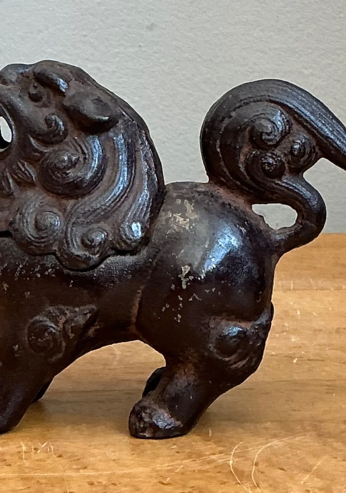 Vintage Metal Guardian Lion Incensario — additional photo 7