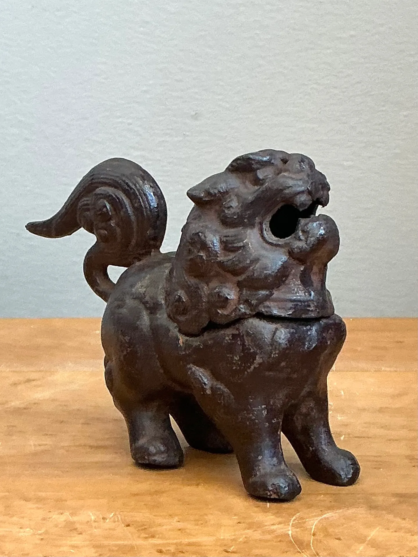 Vintage Metal Guardian Lion Incensario — additional photo 6