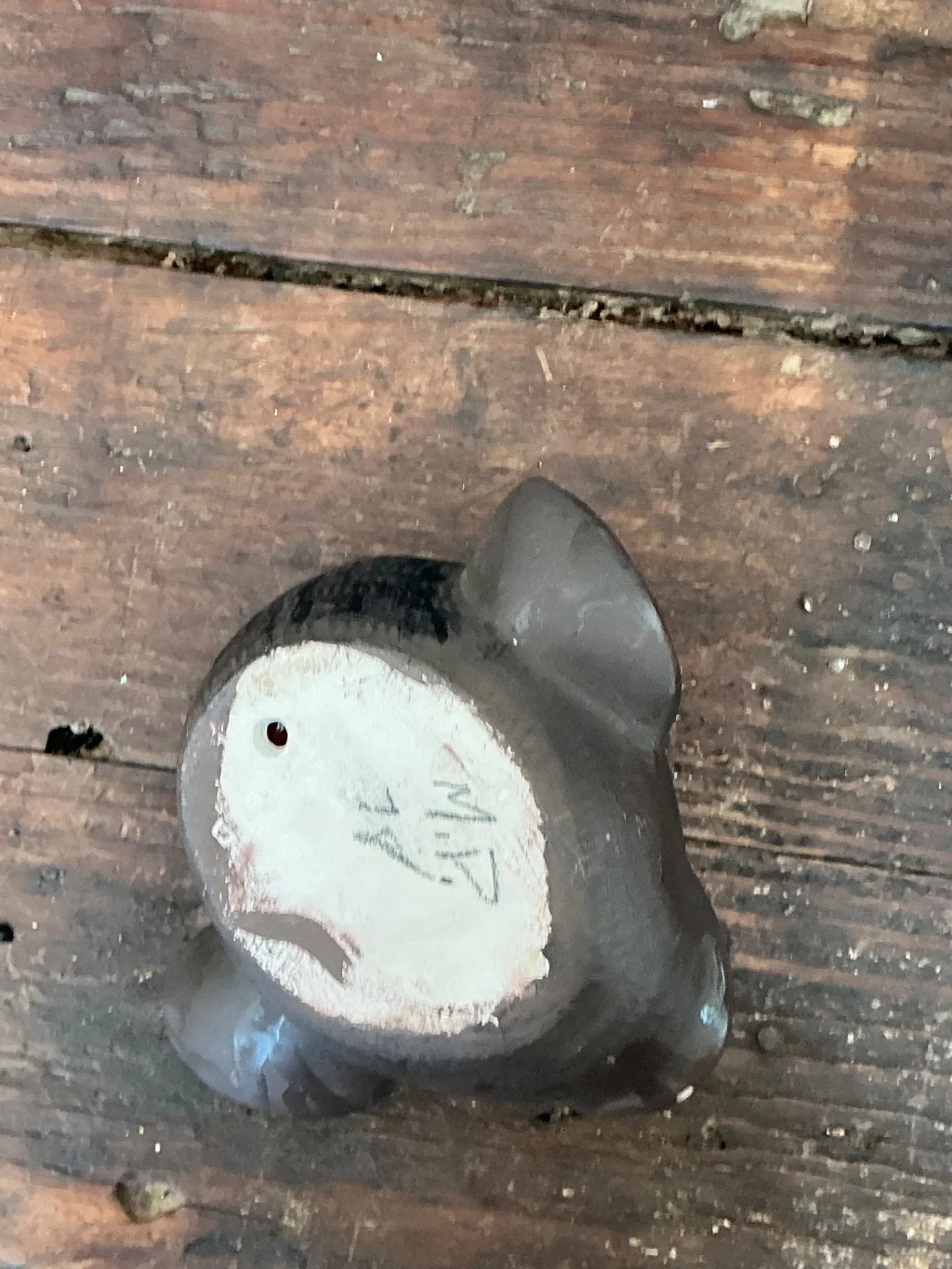 Vintage Painted Monkey Head Wall Pocket — additional photo 1