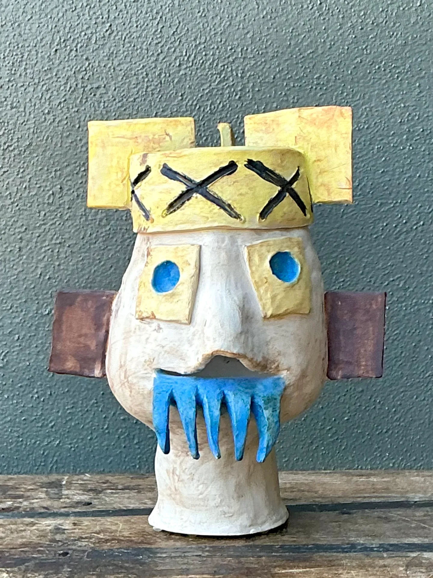 Vintage Abstract Ceramic Bust Sculpture — additional photo 2