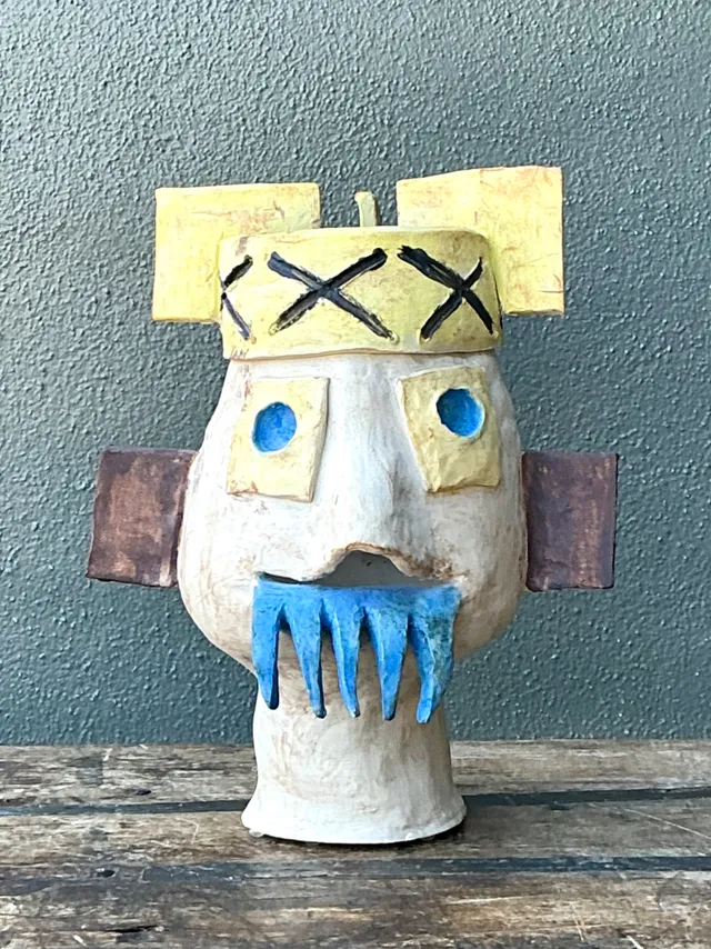 Vintage Abstract Ceramic Bust Sculpture — additional photo 6