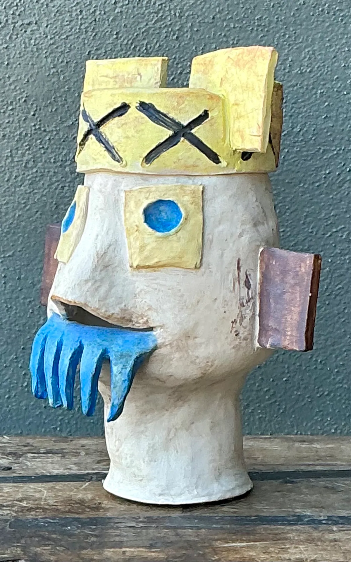 Vintage Abstract Ceramic Bust Sculpture — additional photo 7