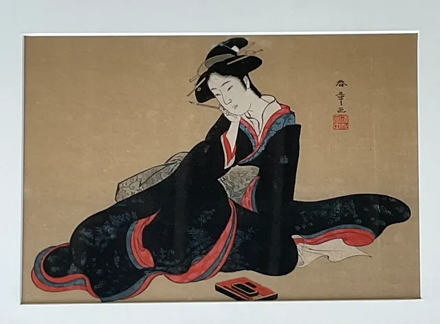 Vintage Japanese Woodblock Print — additional photo 2