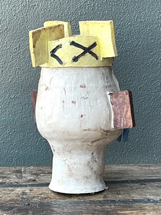 Vintage Abstract Ceramic Bust Sculpture — additional photo 3