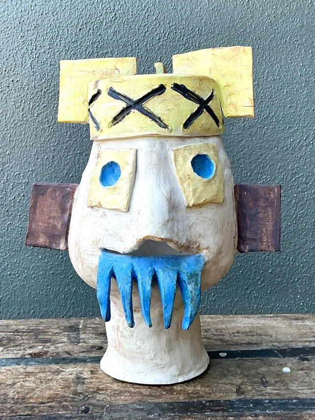 Vintage Abstract Ceramic Bust Sculpture — additional photo 5