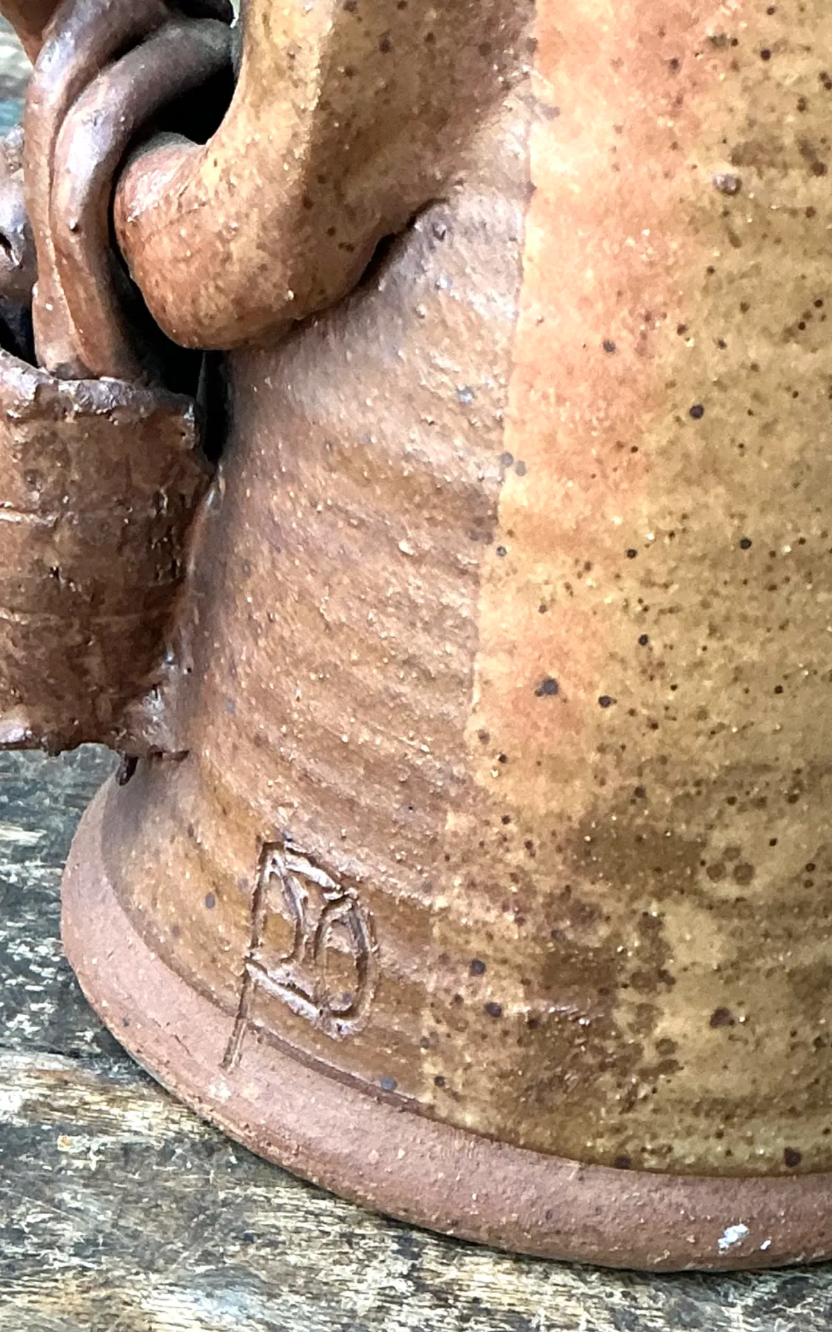 Vintage Handcrafted Ceramic Farmer Vase — additional photo 6
