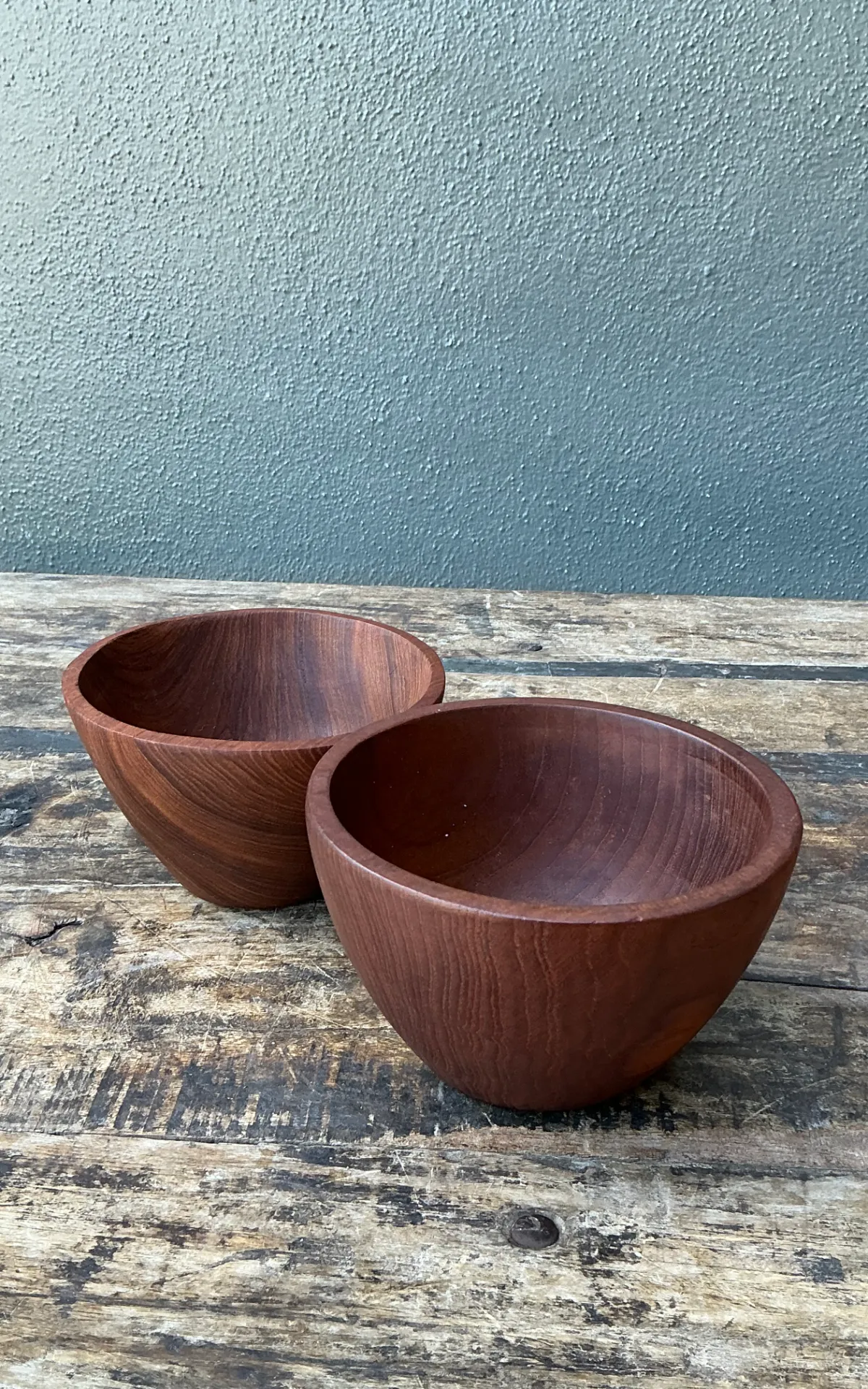 Vintage Mid-Century Teak Wood Serving Bowls — additional photo 5