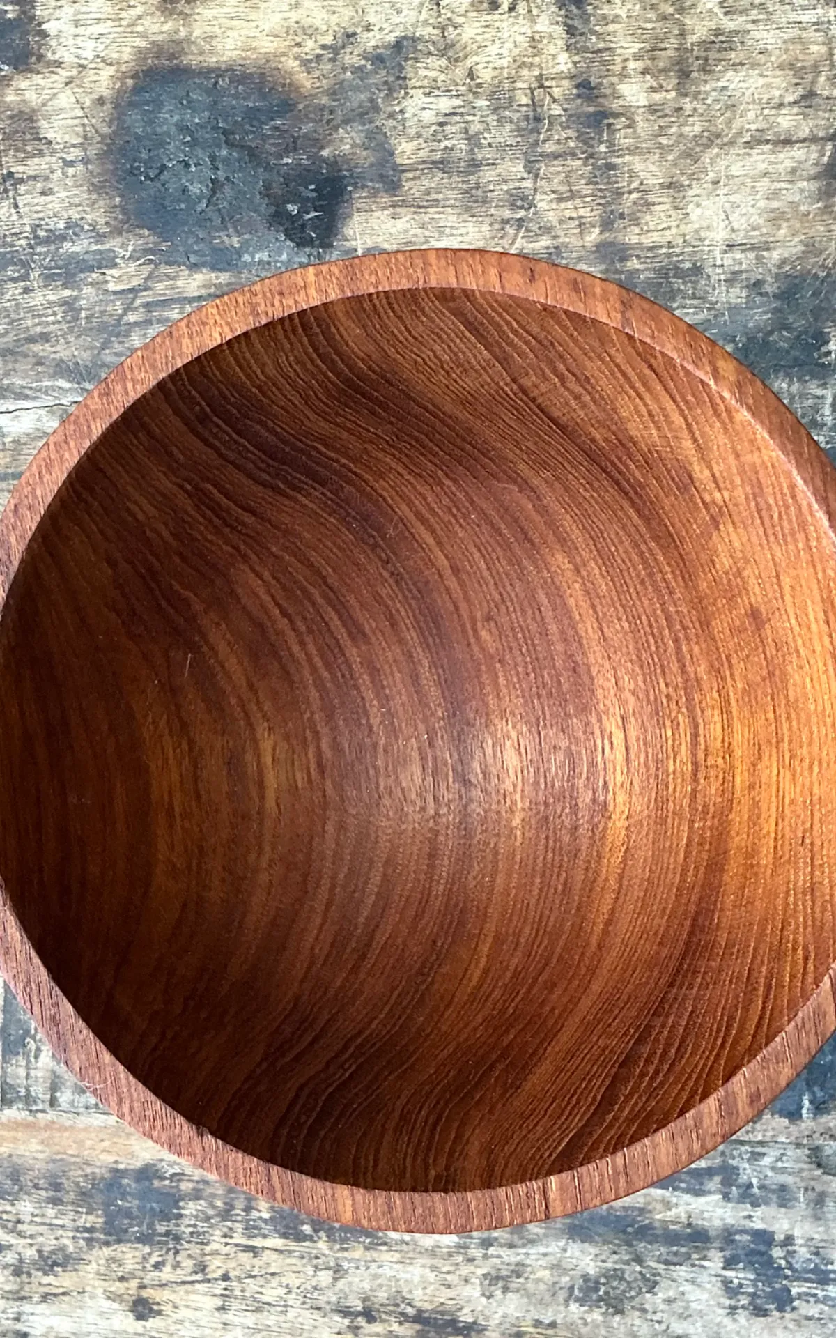 Vintage Mid-Century Teak Wood Serving Bowls — additional photo 4