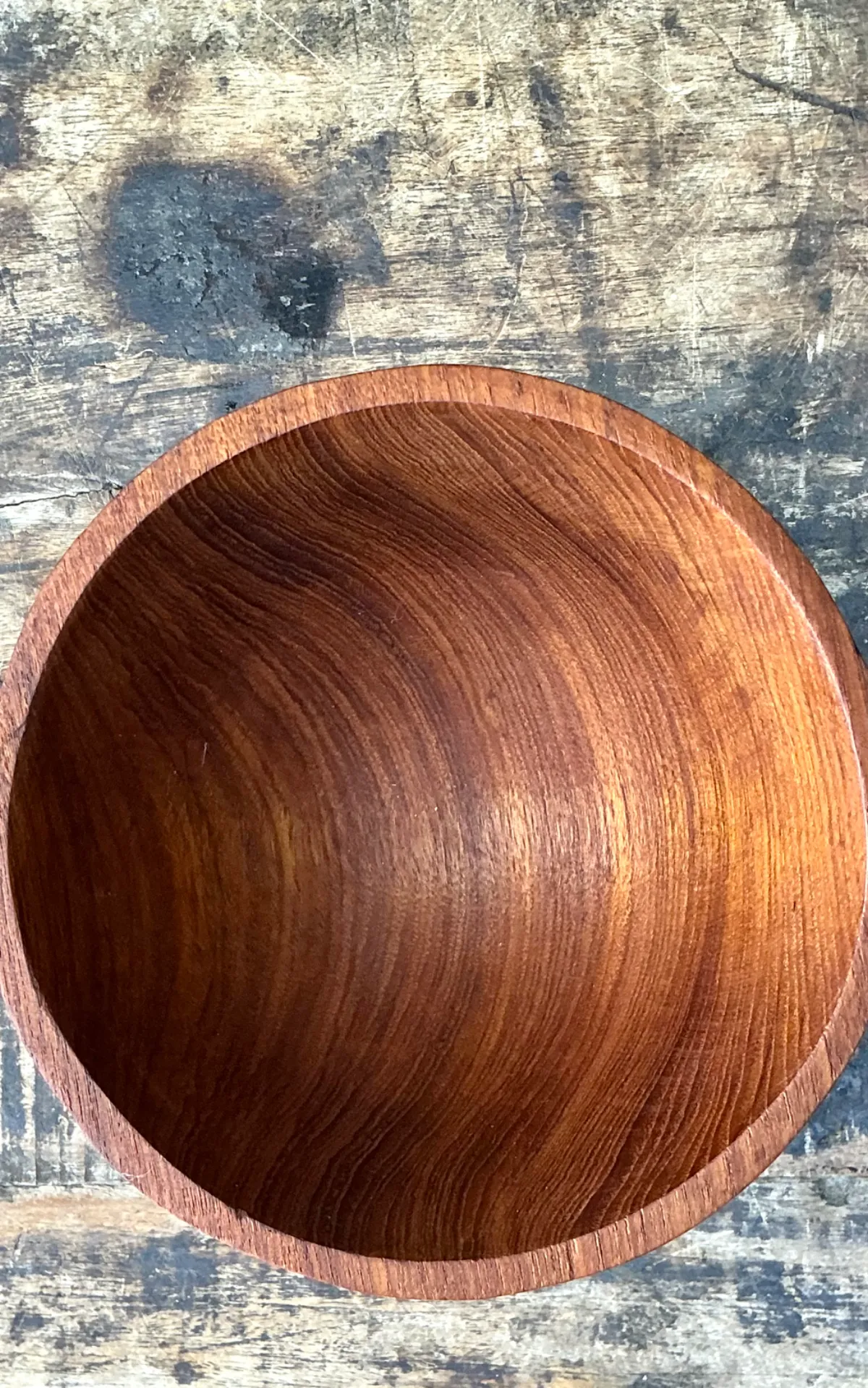 Vintage Mid-Century Teak Wood Serving Bowls — additional photo 6