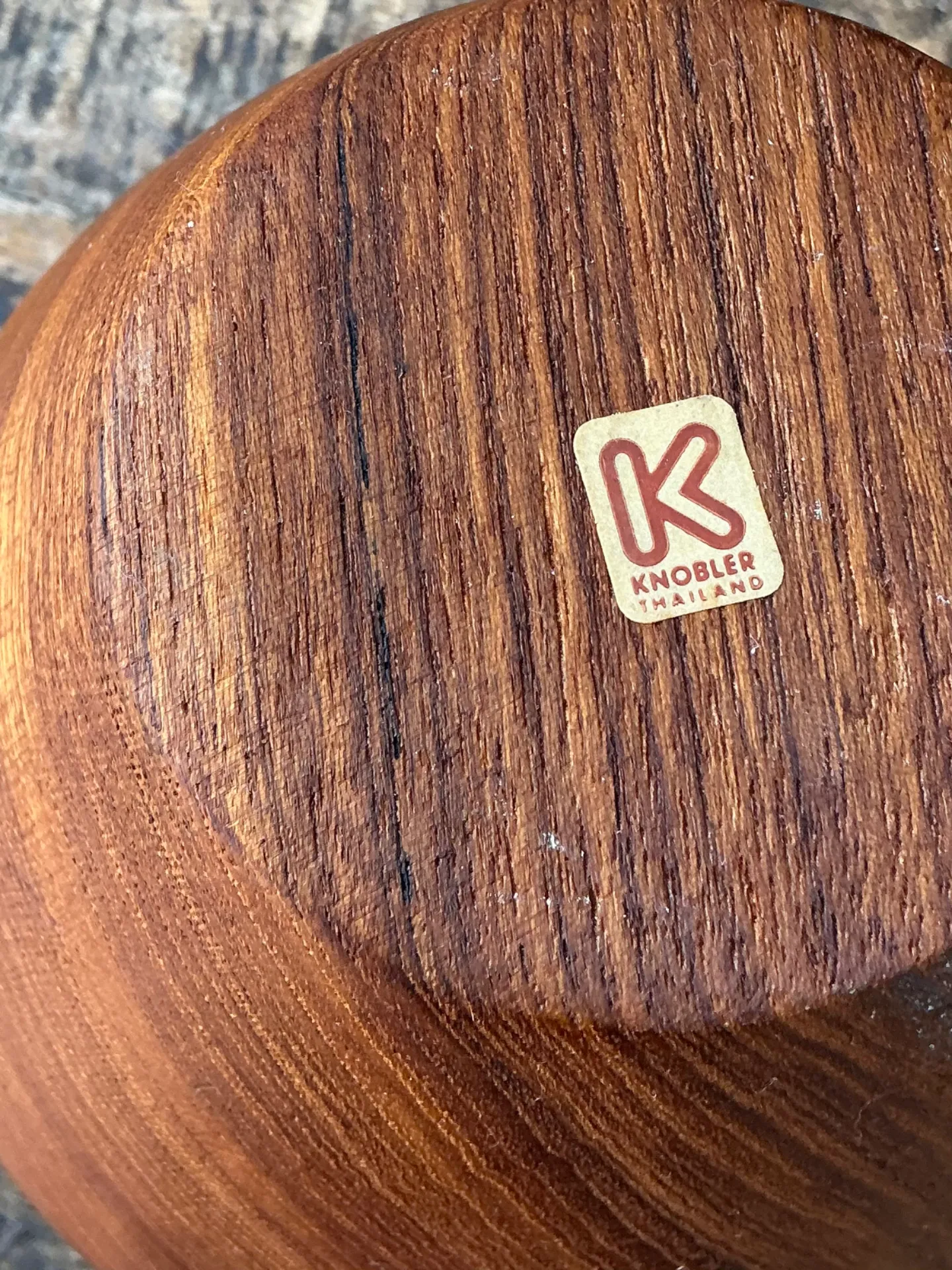 Vintage Mid-Century Teak Wood Serving Bowls — additional photo 7