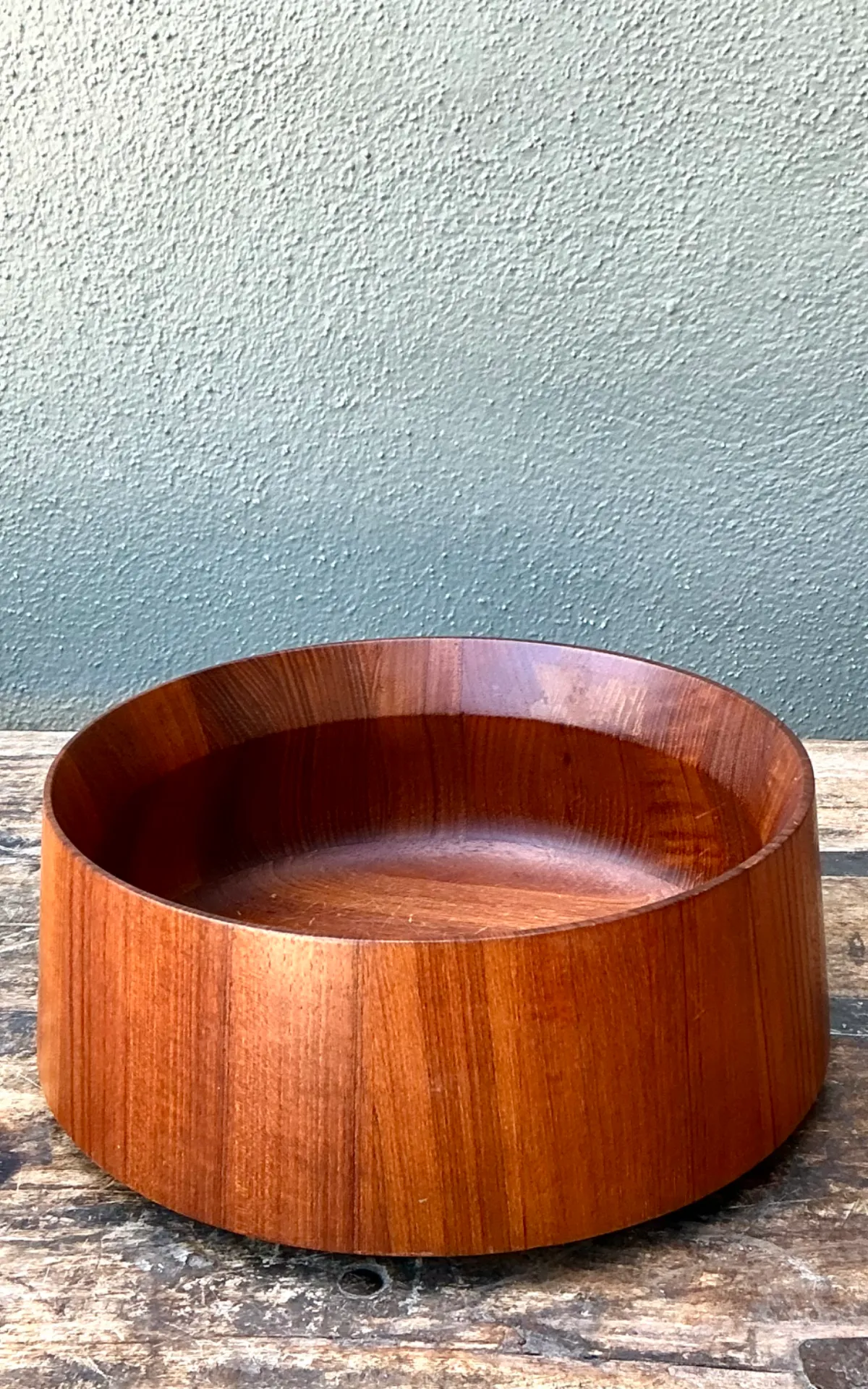 Vintage Nambe Teak Wood Salad Bowl — additional photo 8