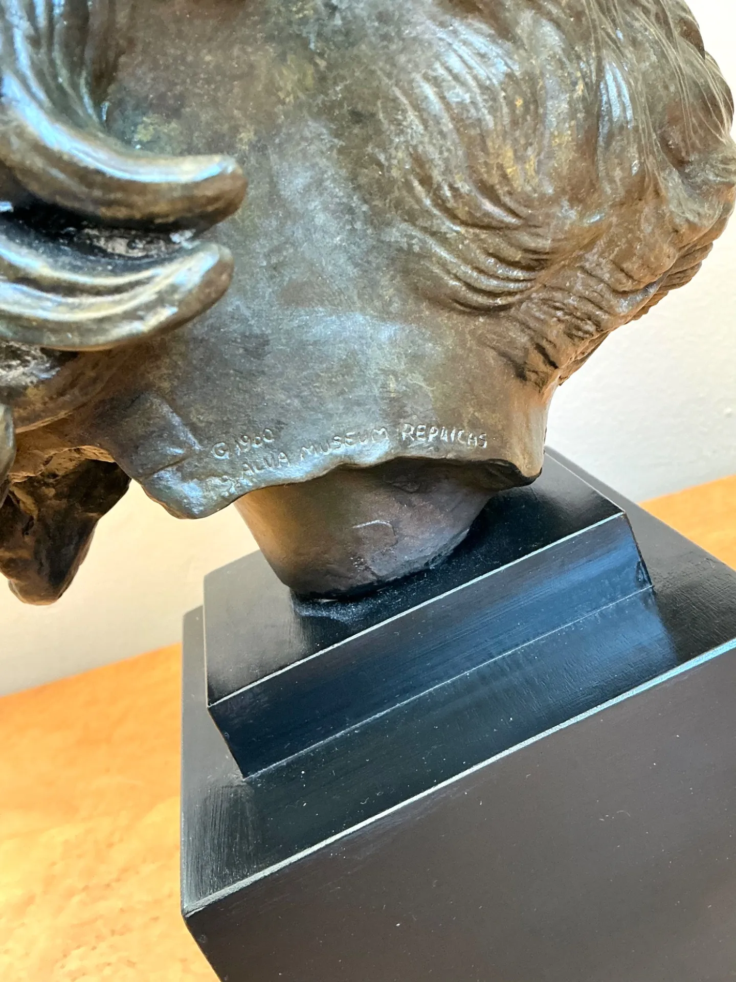 Vintage Bronze Classical Bust Sculpture Of Sophocles — additional photo 7