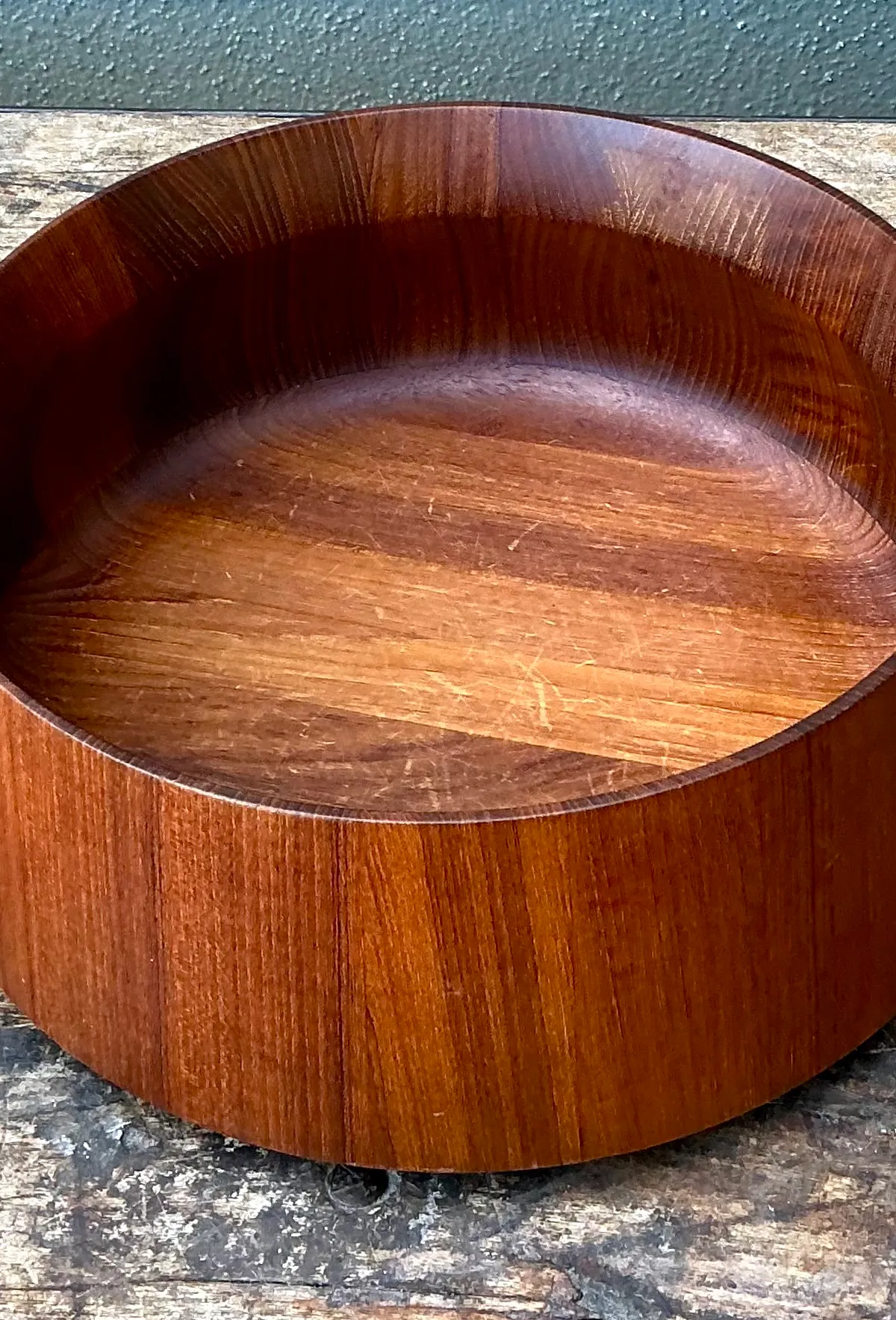 Vintage Nambe Teak Wood Salad Bowl — additional photo 3