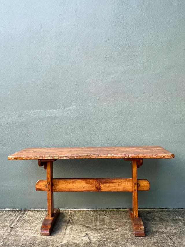 Vintage Italian 19th Century Rustic Wood Dining Table — additional photo 4