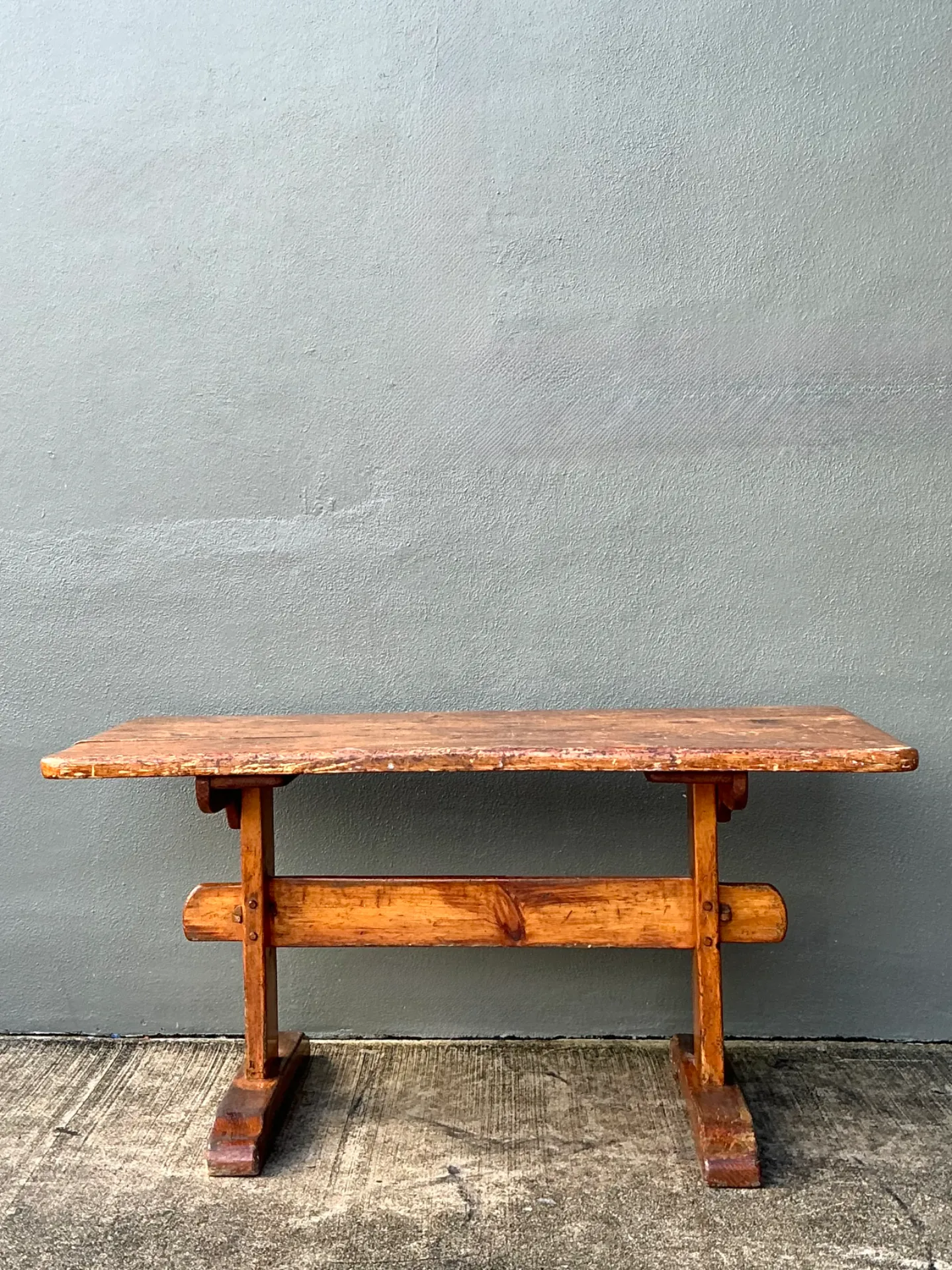 Vintage Italian 19th Century Rustic Wood Dining Table — additional photo 7