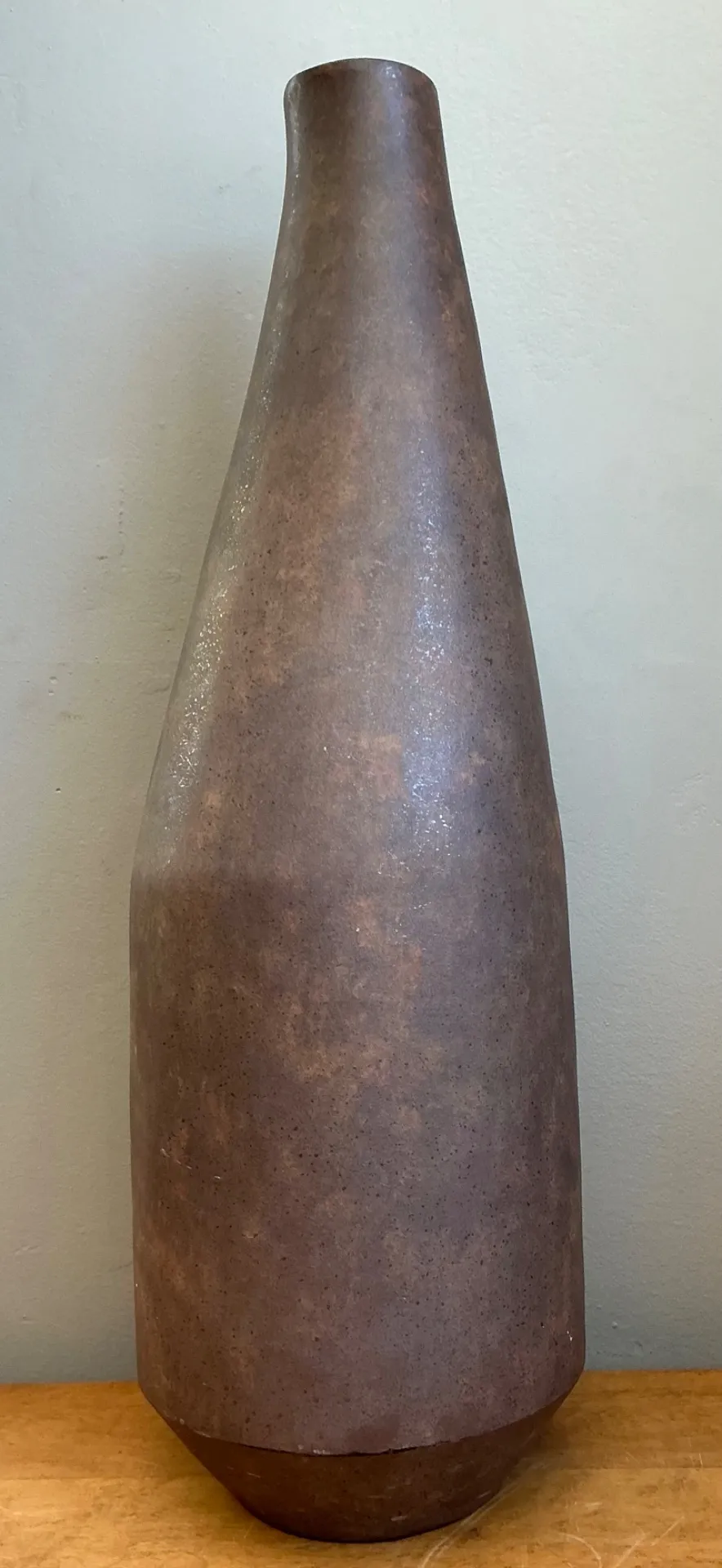 Vintage Tall Earthenware Vessel