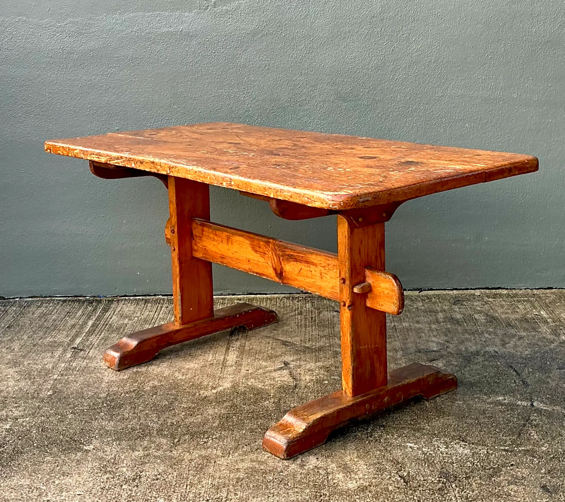Vintage Italian 19th Century Rustic Wood Dining Table — additional photo 2