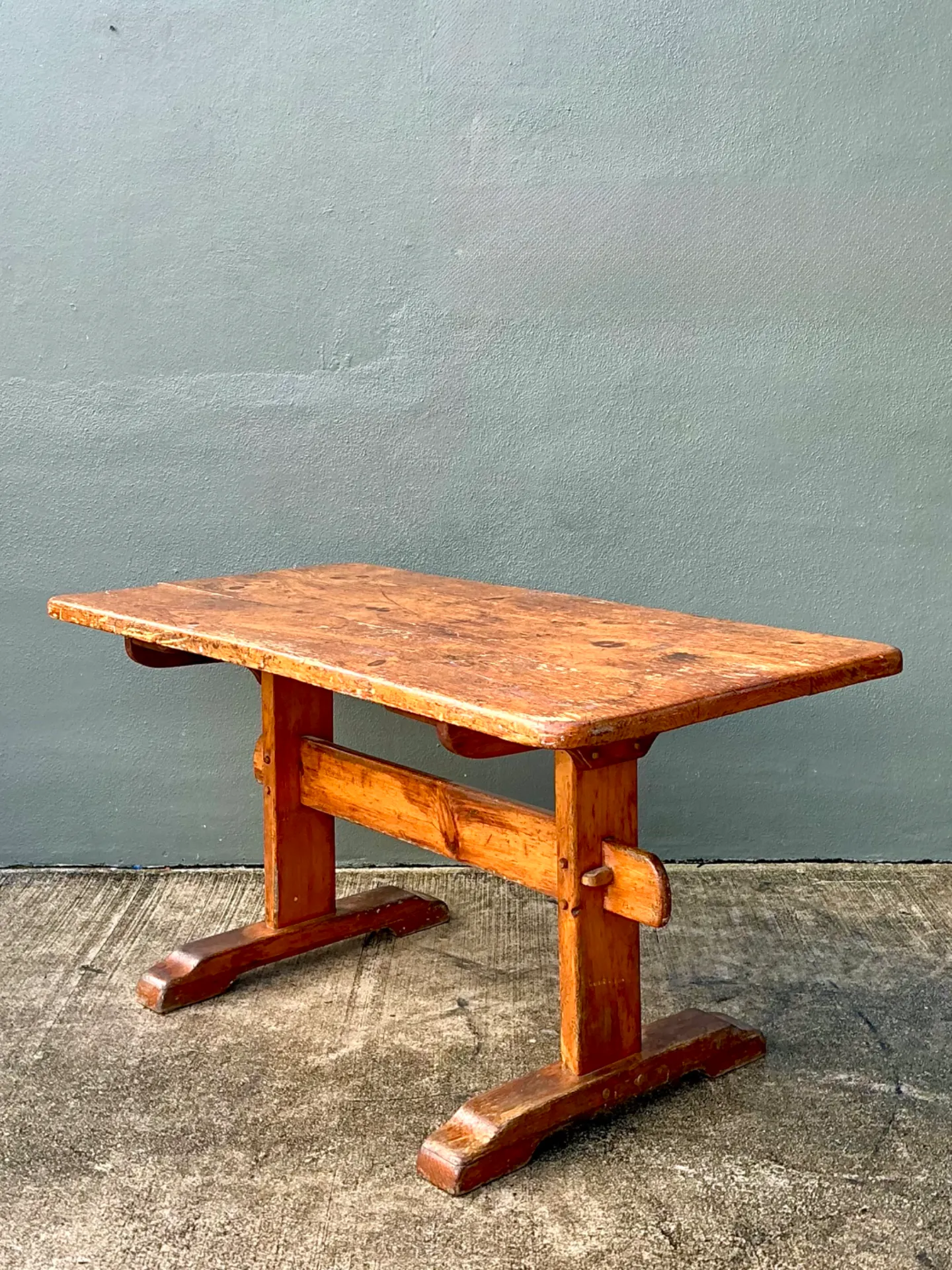 Vintage Italian 19th Century Rustic Wood Dining Table — additional photo 6