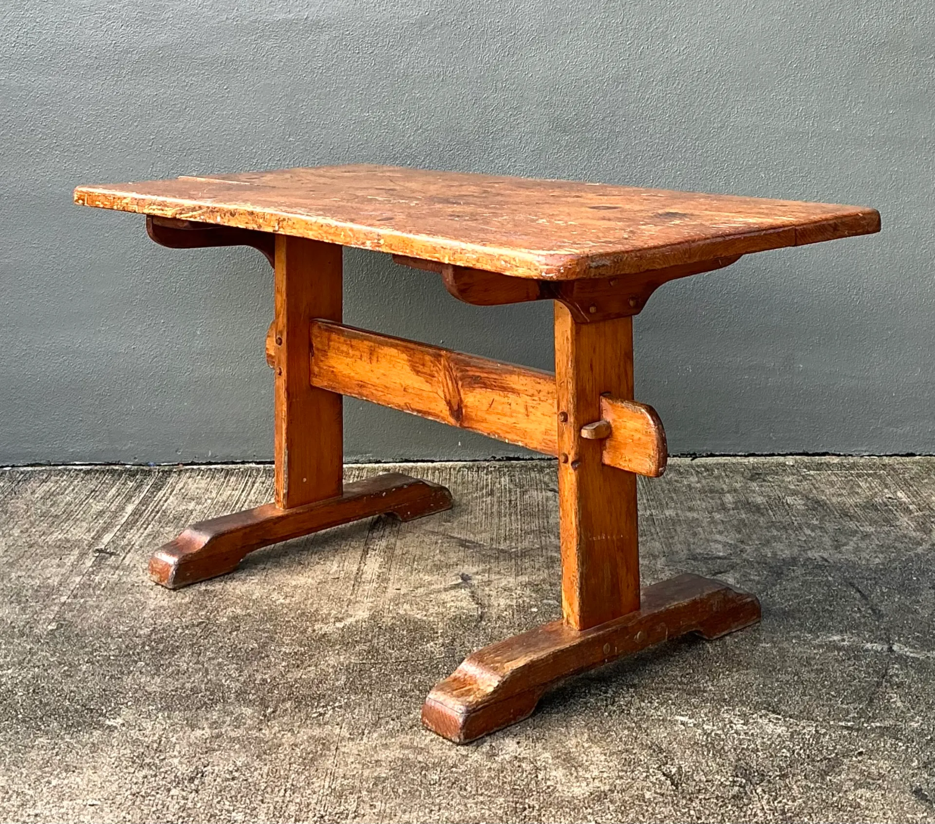 Vintage Italian 19th Century Rustic Wood Dining Table — additional photo 8