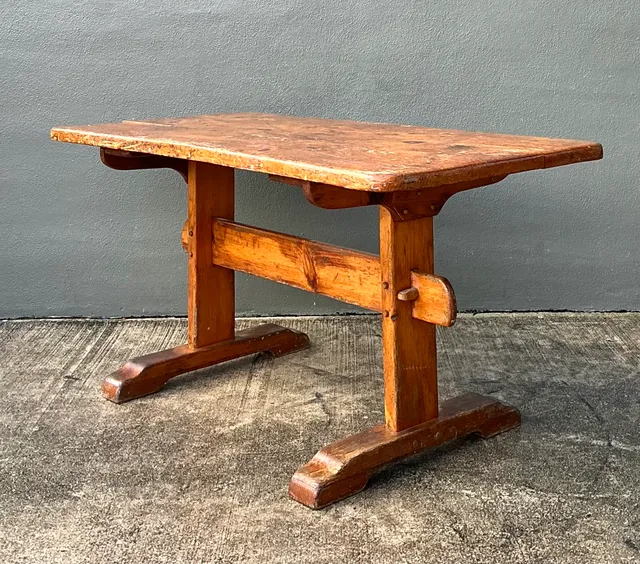 Vintage Italian 19th Century Rustic Wood Dining Table — additional photo 8