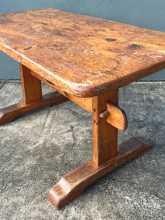 Vintage Italian 19th Century Rustic Wood Dining Table — additional photo 5