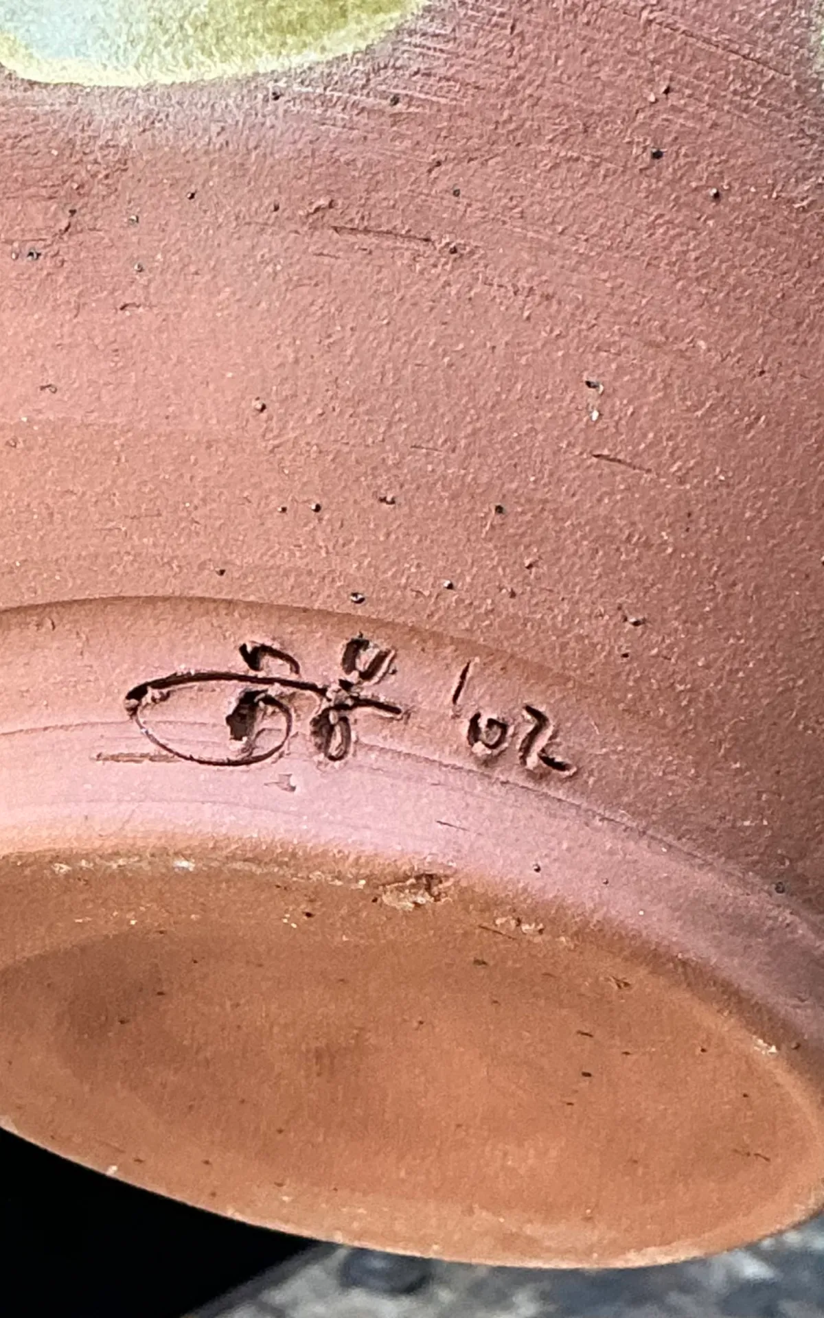 Vintage Abstract Design Ceramic Vase — additional photo 3