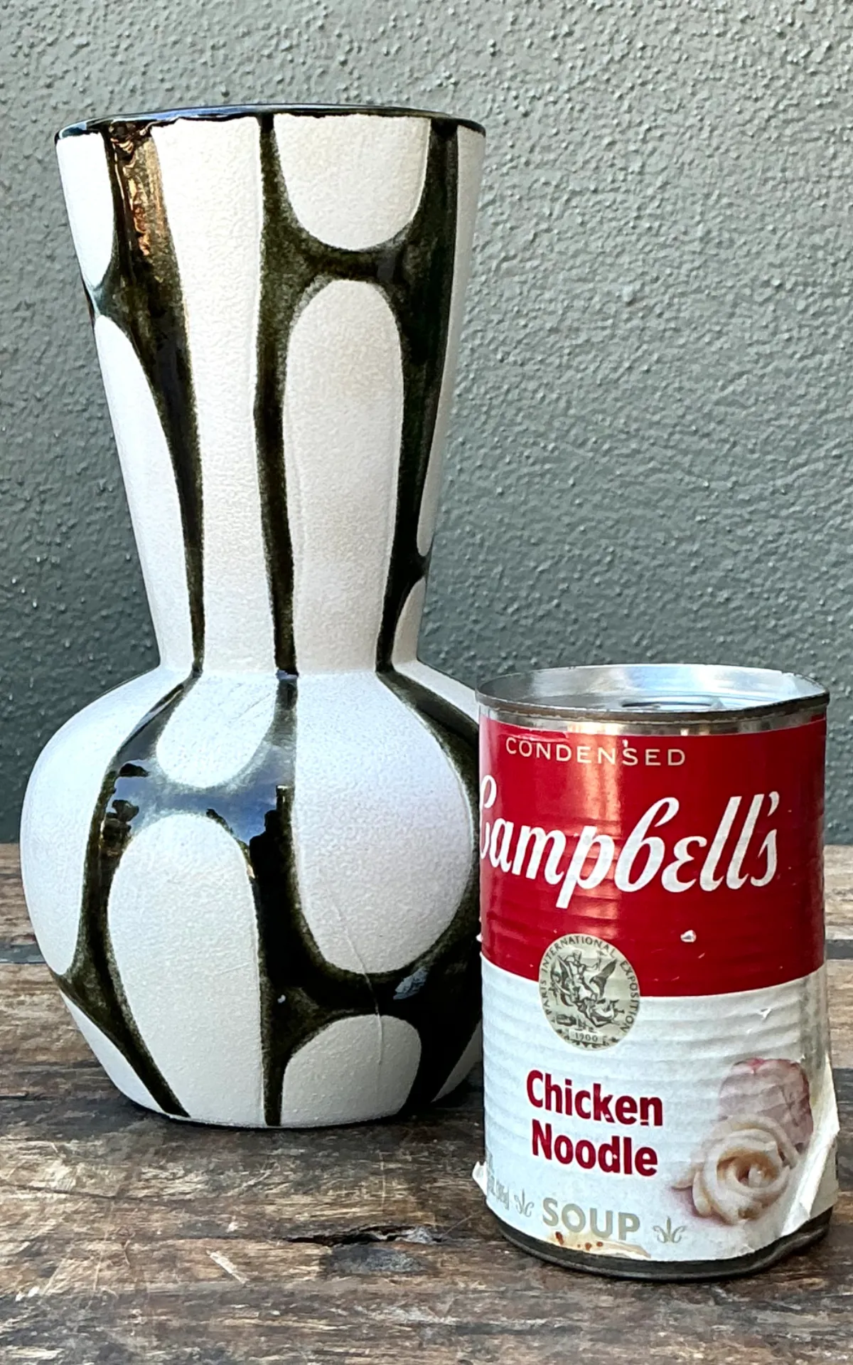 Vintage Abstract Design Ceramic Vase — additional photo 8