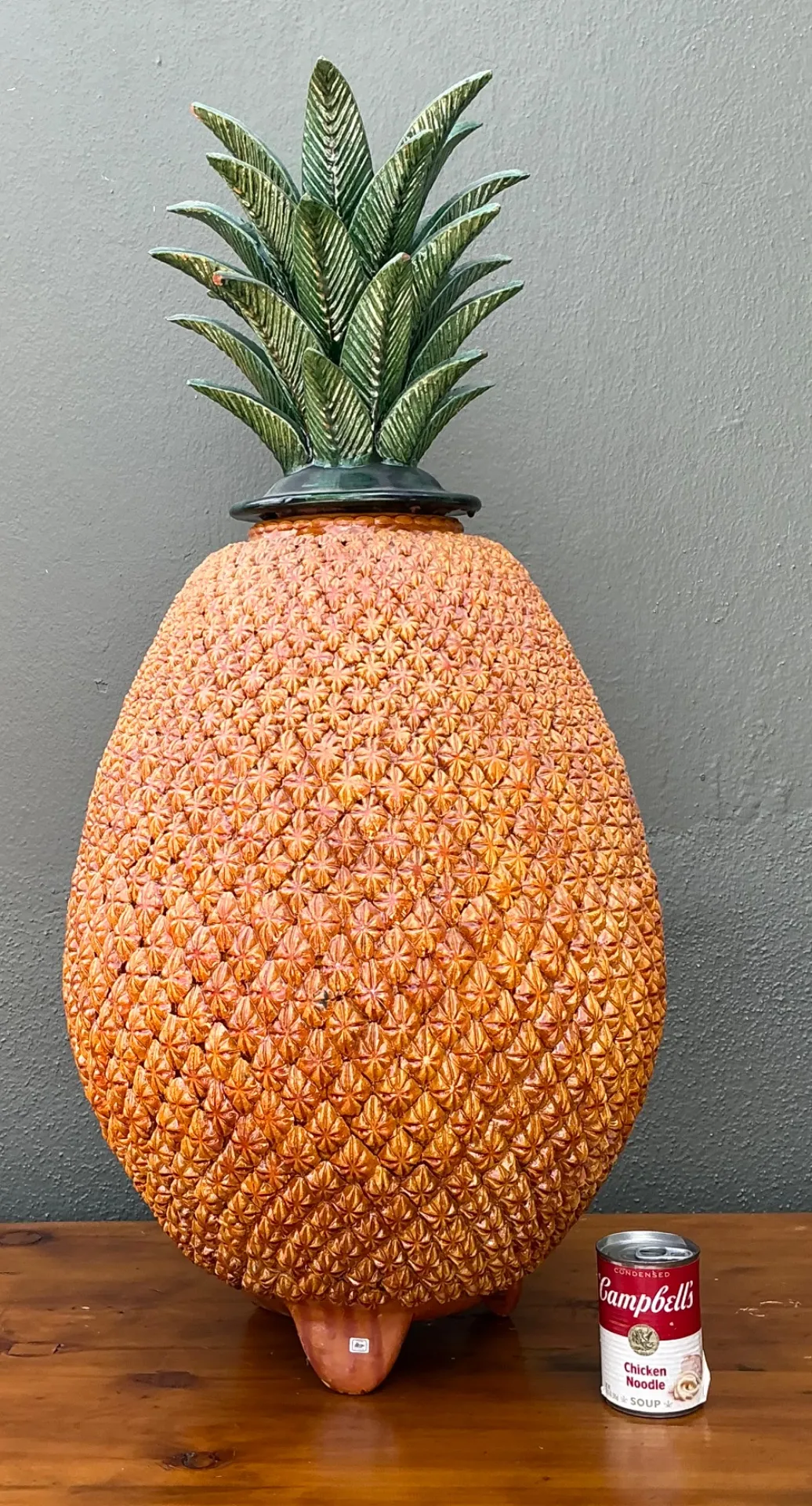 Vintage Mexican Hilario Alejo Madrigal Glazed Terracotta Pineapple — additional photo 7