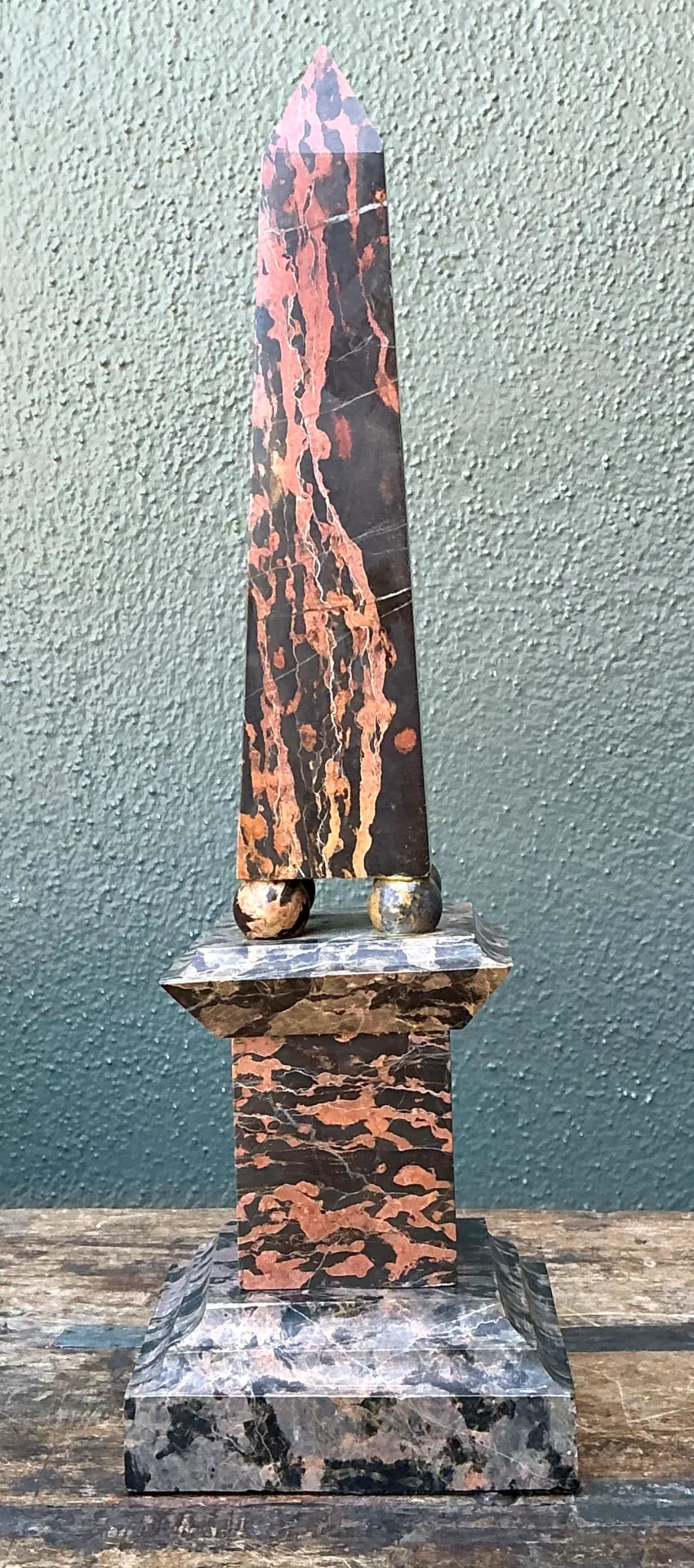 Vintage Marble Obelisk Sculpture — additional photo 3