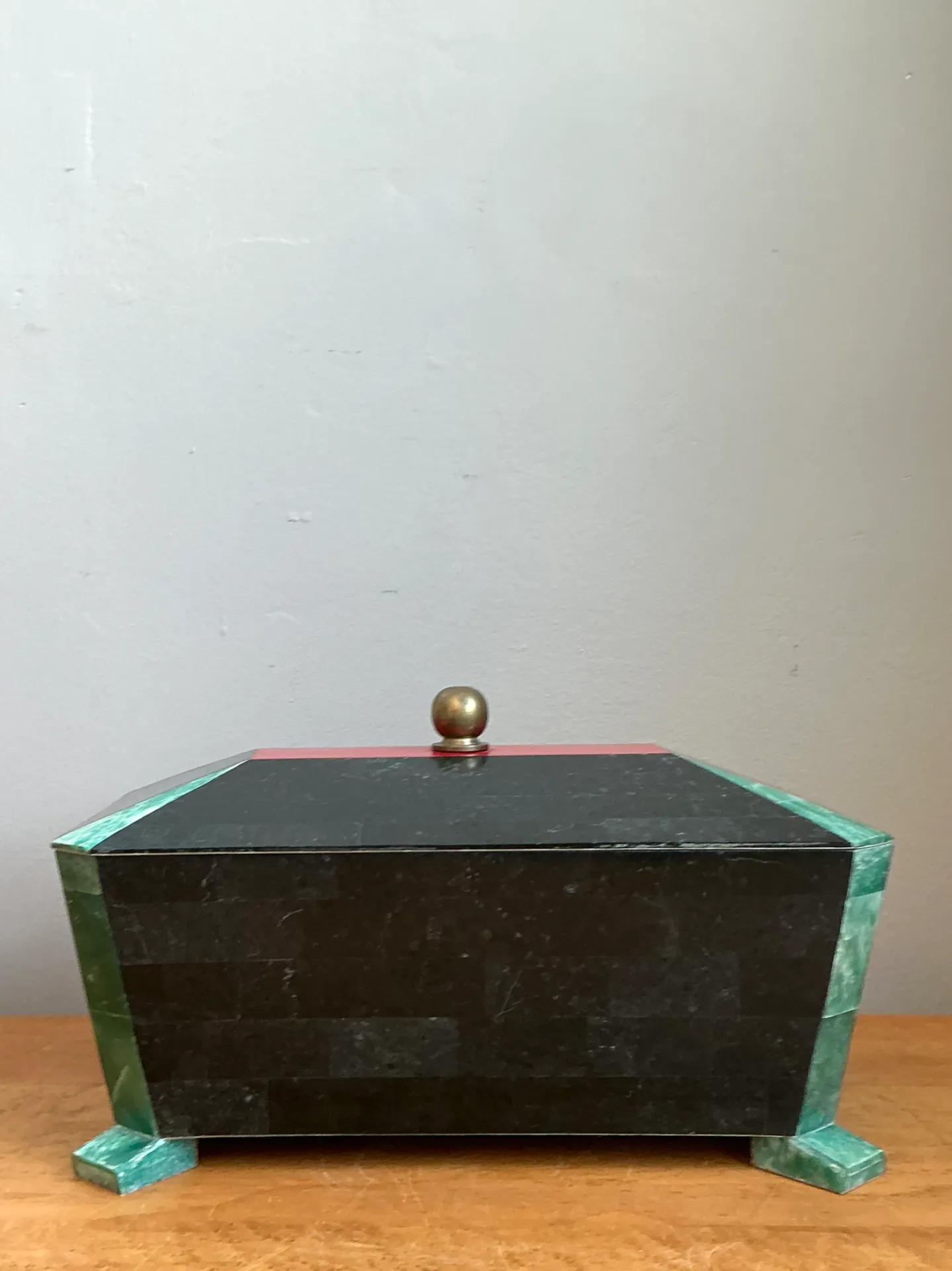 Vintage Art Deco Stone Inlay Box — additional photo 7