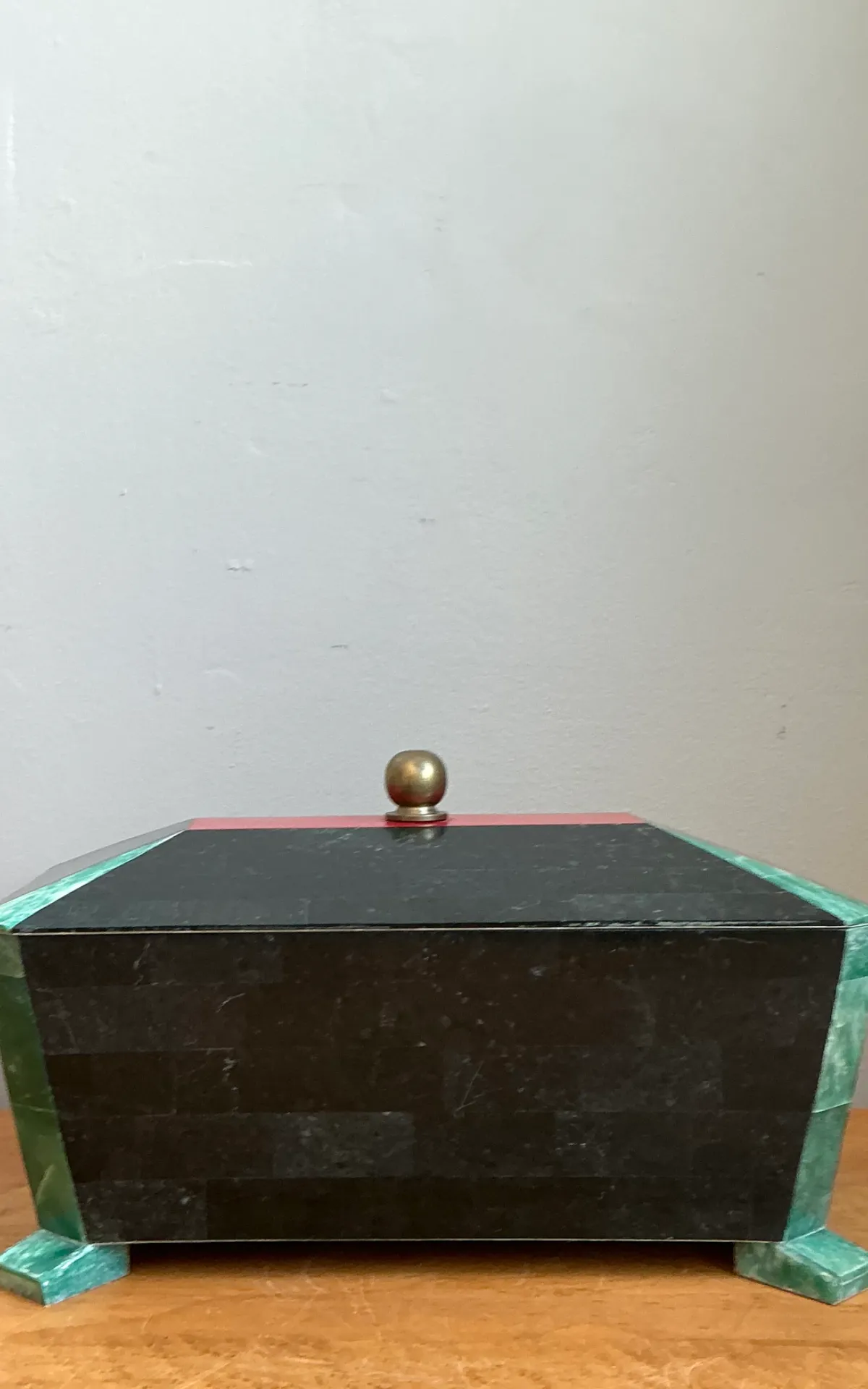Vintage Art Deco Stone Inlay Box — additional photo 7