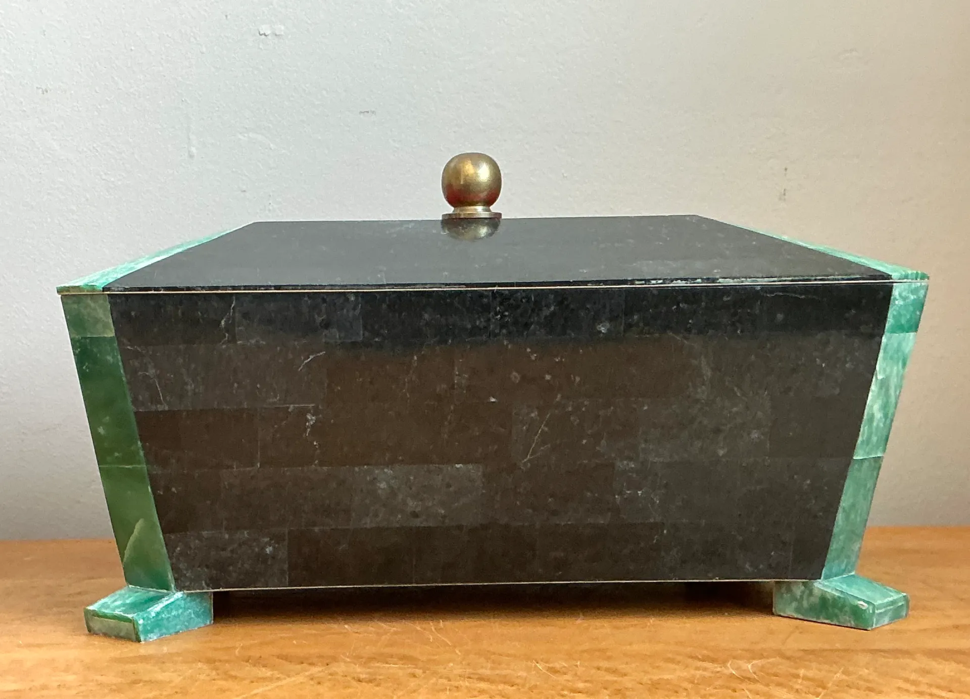 Vintage Art Deco Stone Inlay Box — additional photo 5